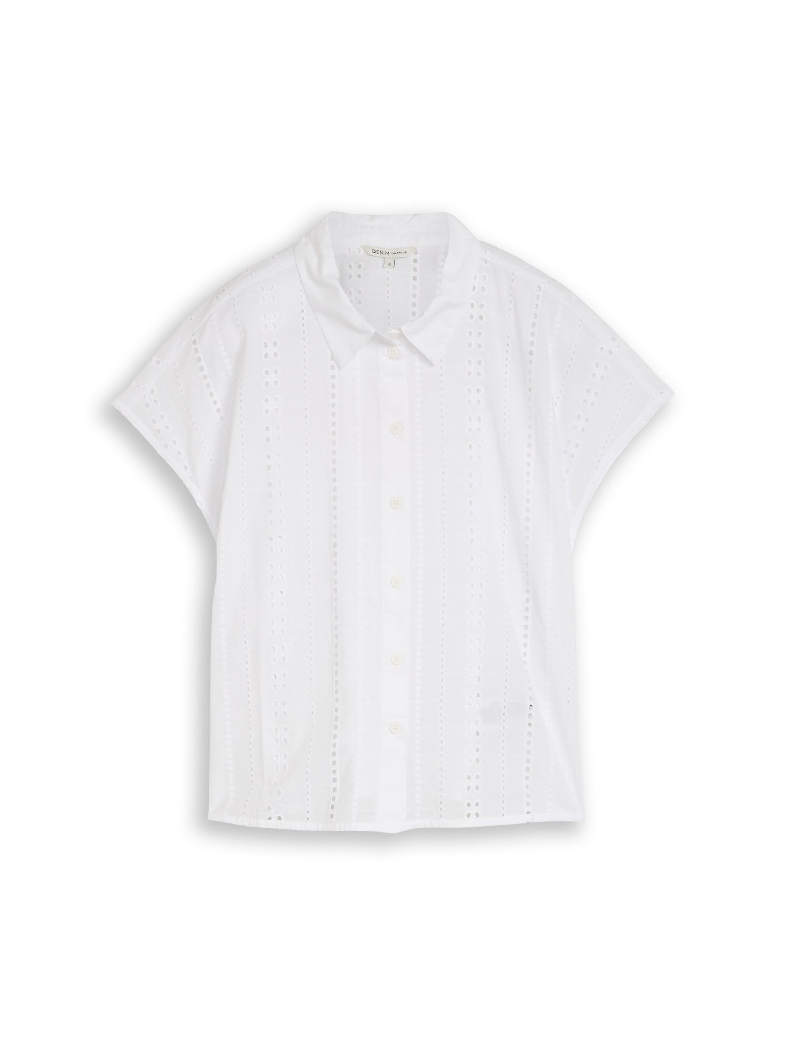 embroidered cotton blouse, White #1