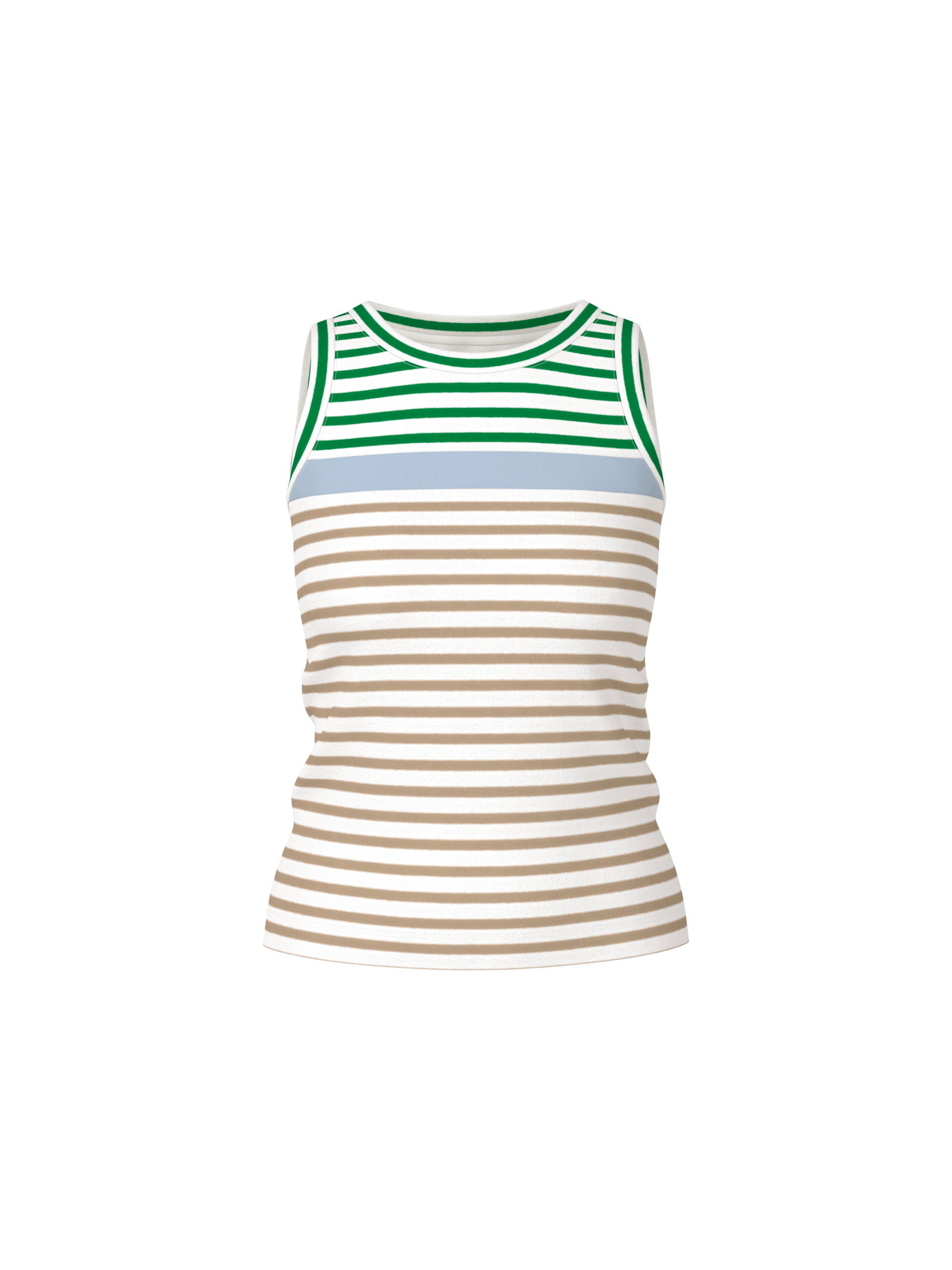 Marc Cain Sports Ringel-Top aus Baumwollstretch #1