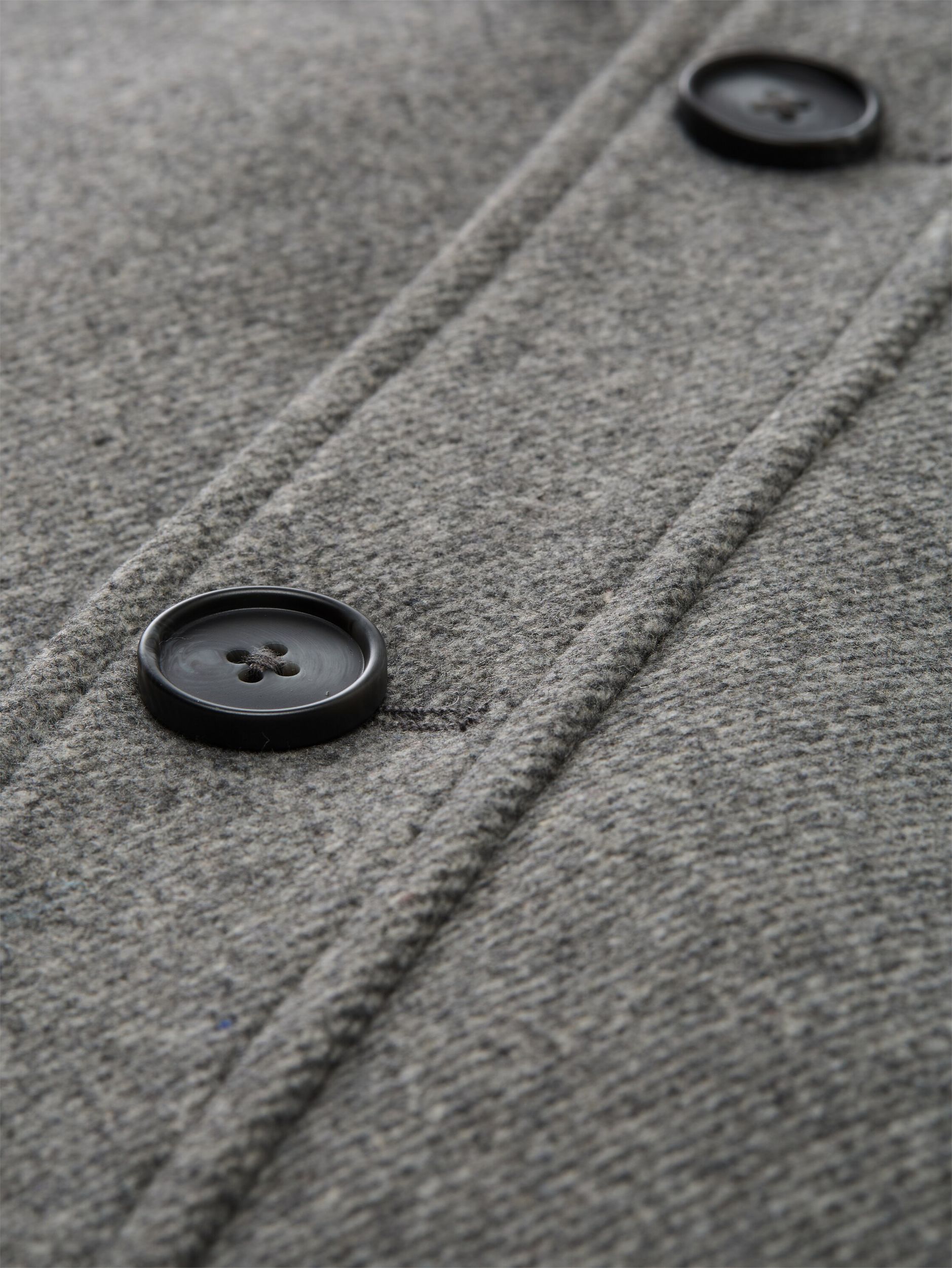 Tom Tailor |  Tom Tailor 2-in-1 Jacke mit Wolle | XL | steel grey wool twill