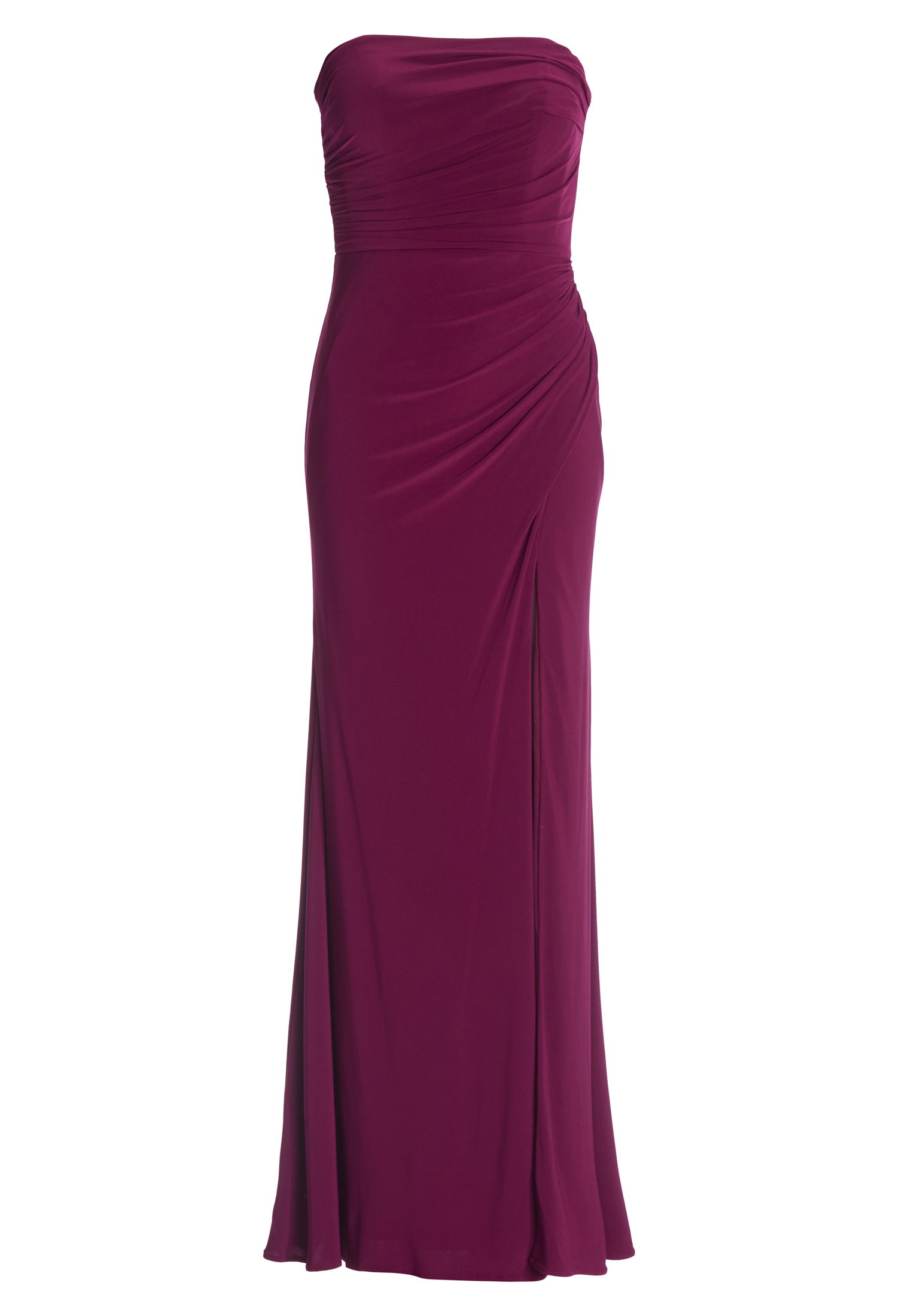 Figurbetontes Abendkleid mit Beinsc, mulberry #1