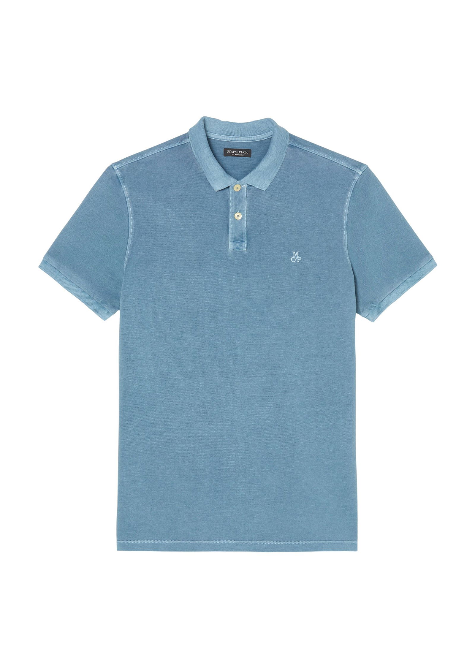 Herren Piqué-Poloshirt hellblau