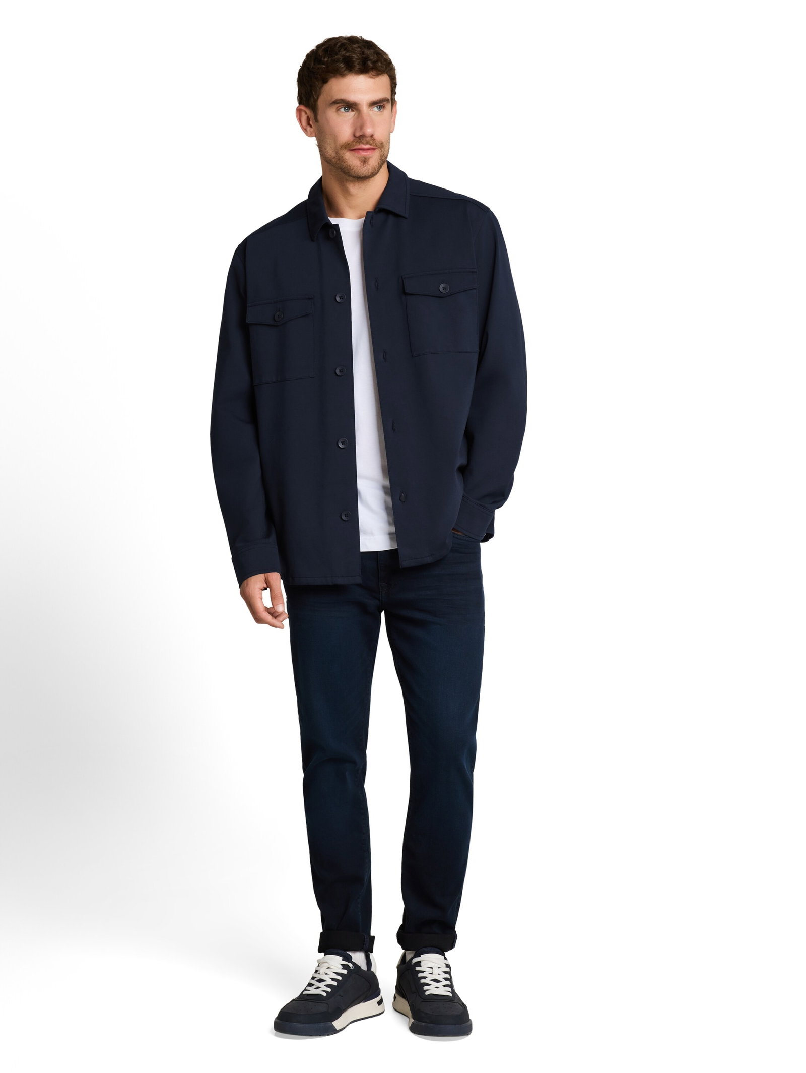 smart sweat overshirt, sky captain blue #9