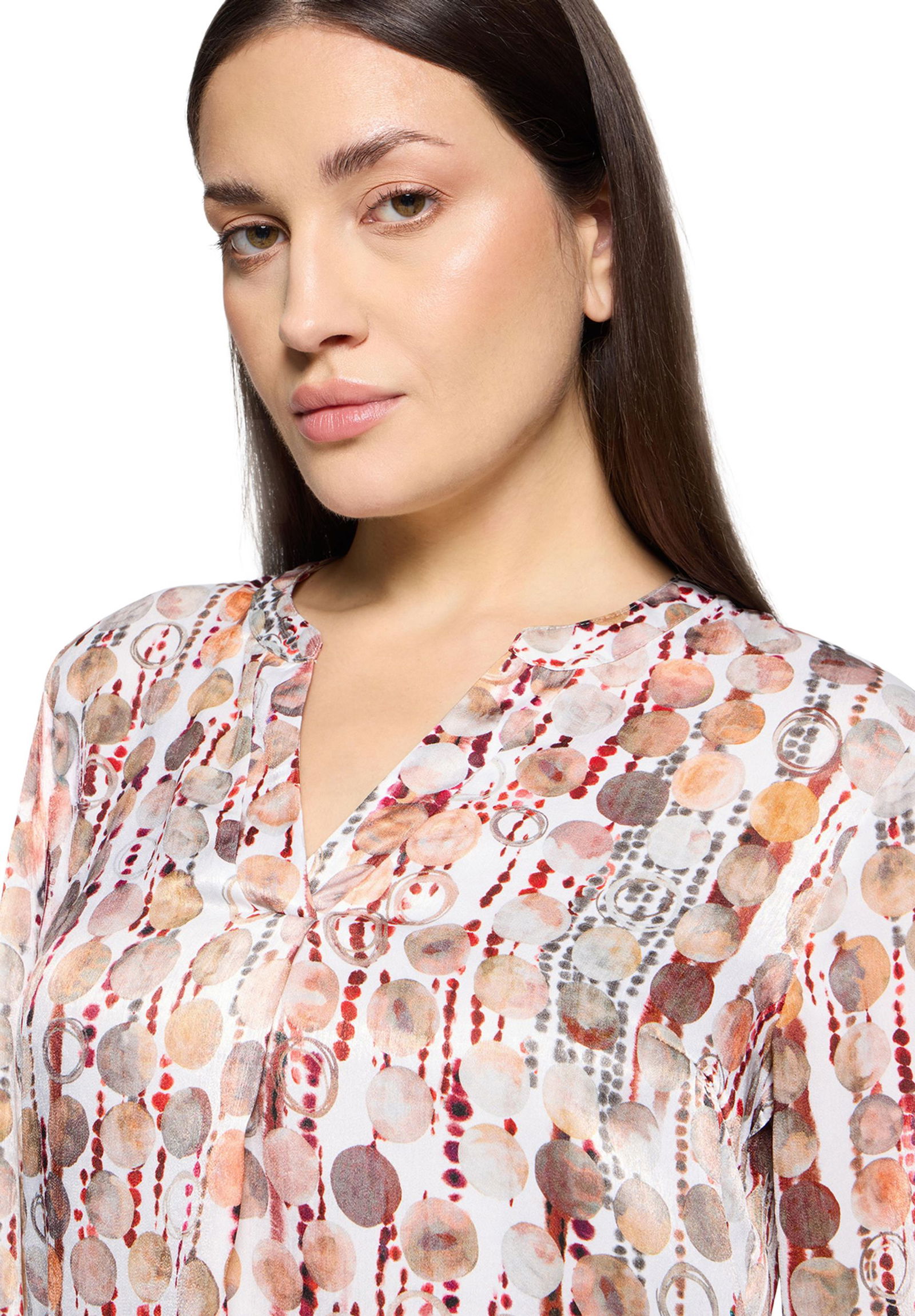 Cartoon |  Cartoon Druckbluse  | 40 | brown/red