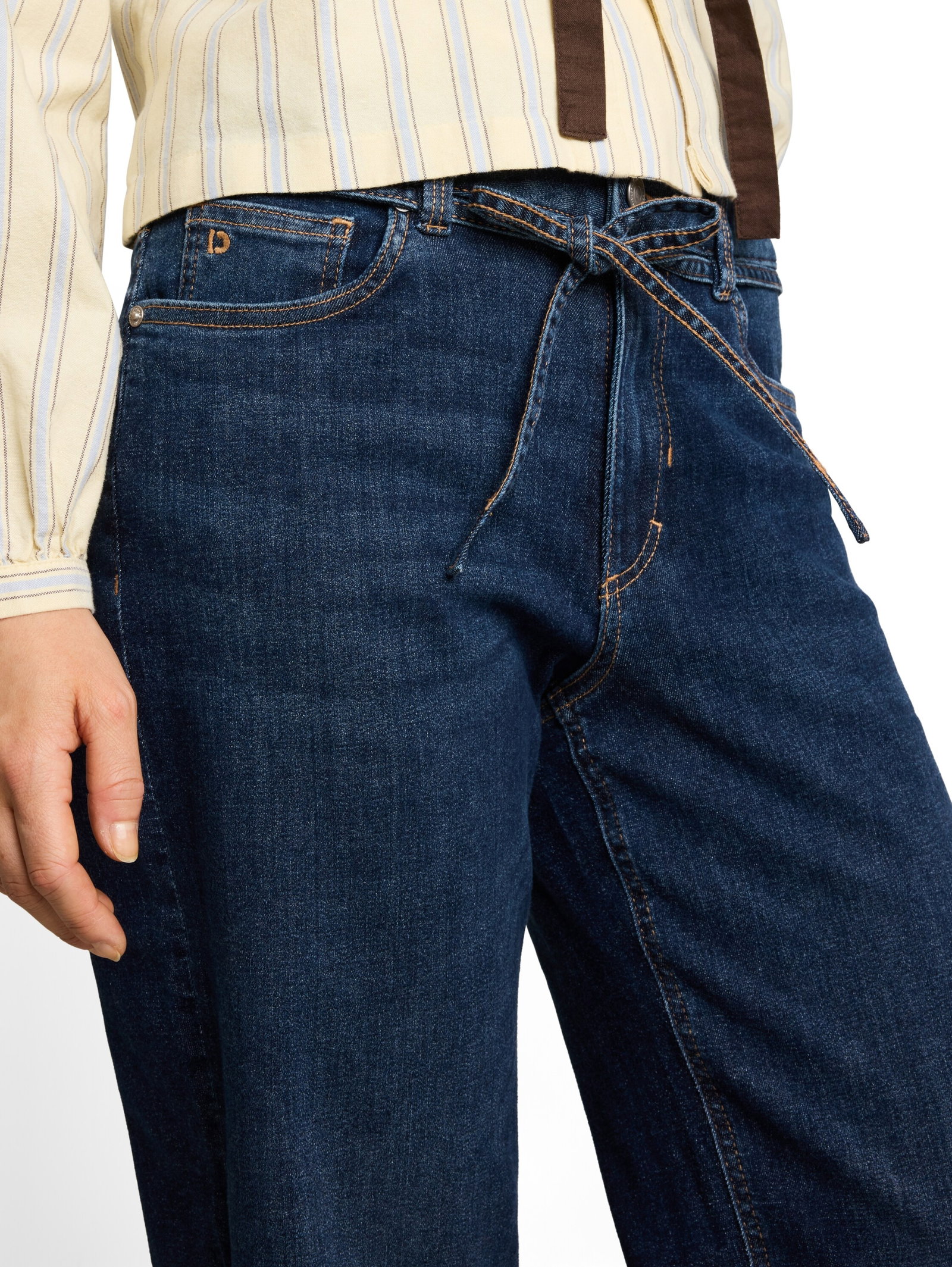 TTEMILY WIDE, Used Dark Stone Blue Denim #5