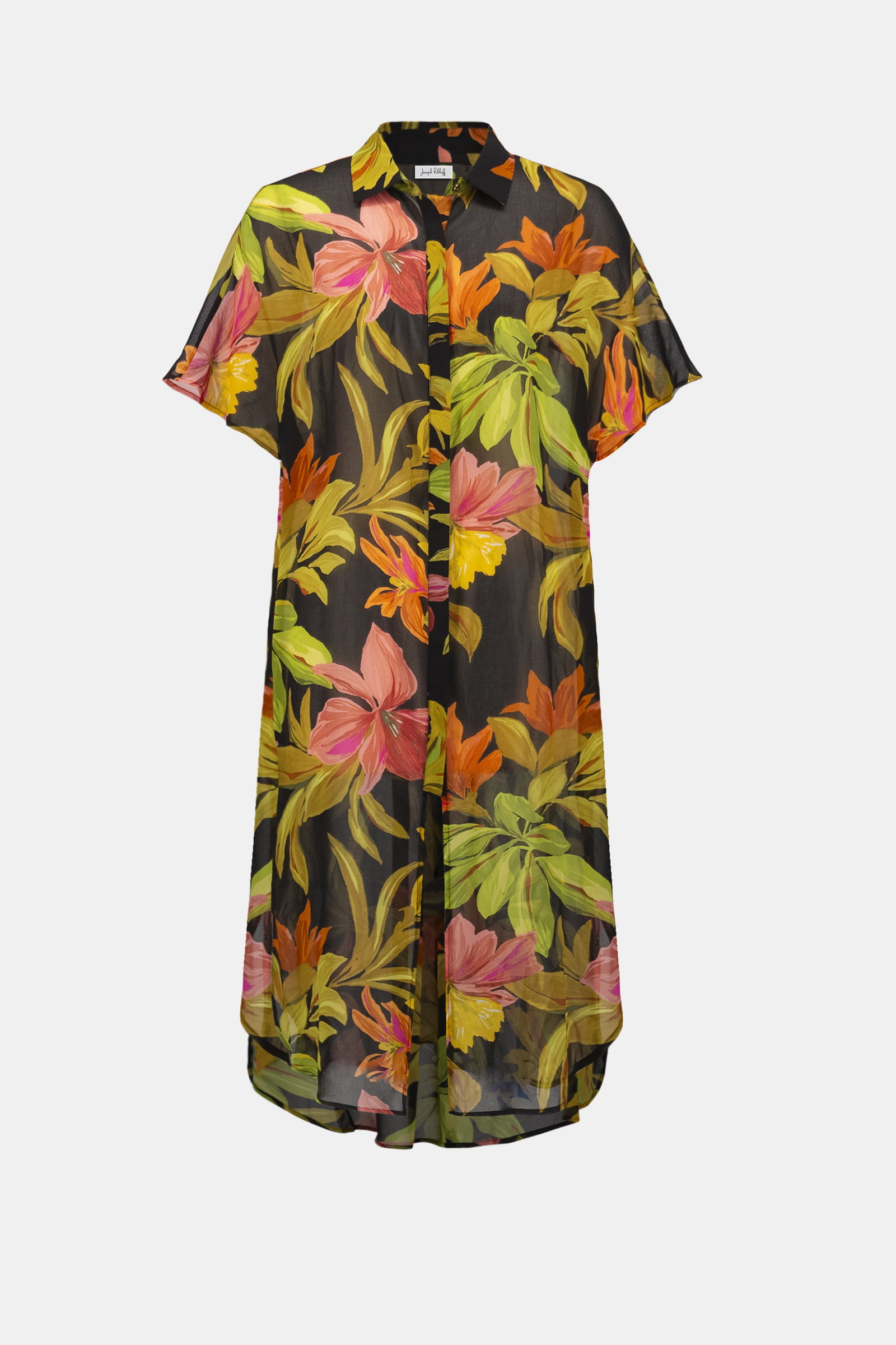 Joseph Ribkoff Chiffon-Bluse mit tropischem Print #6