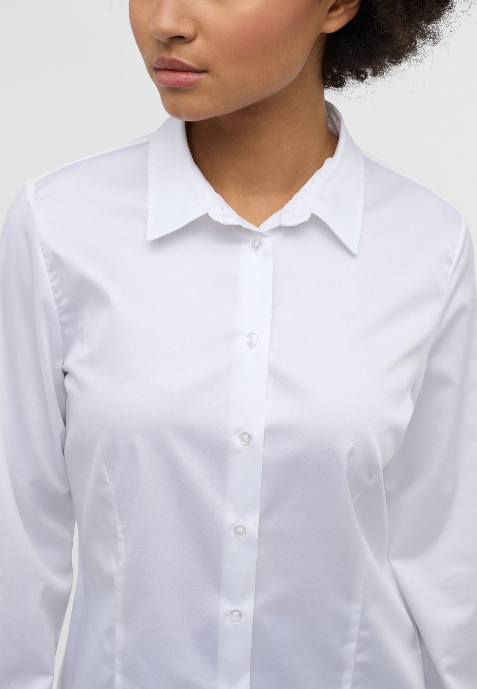 Eterna Bluse Satingewebe Langarm #3