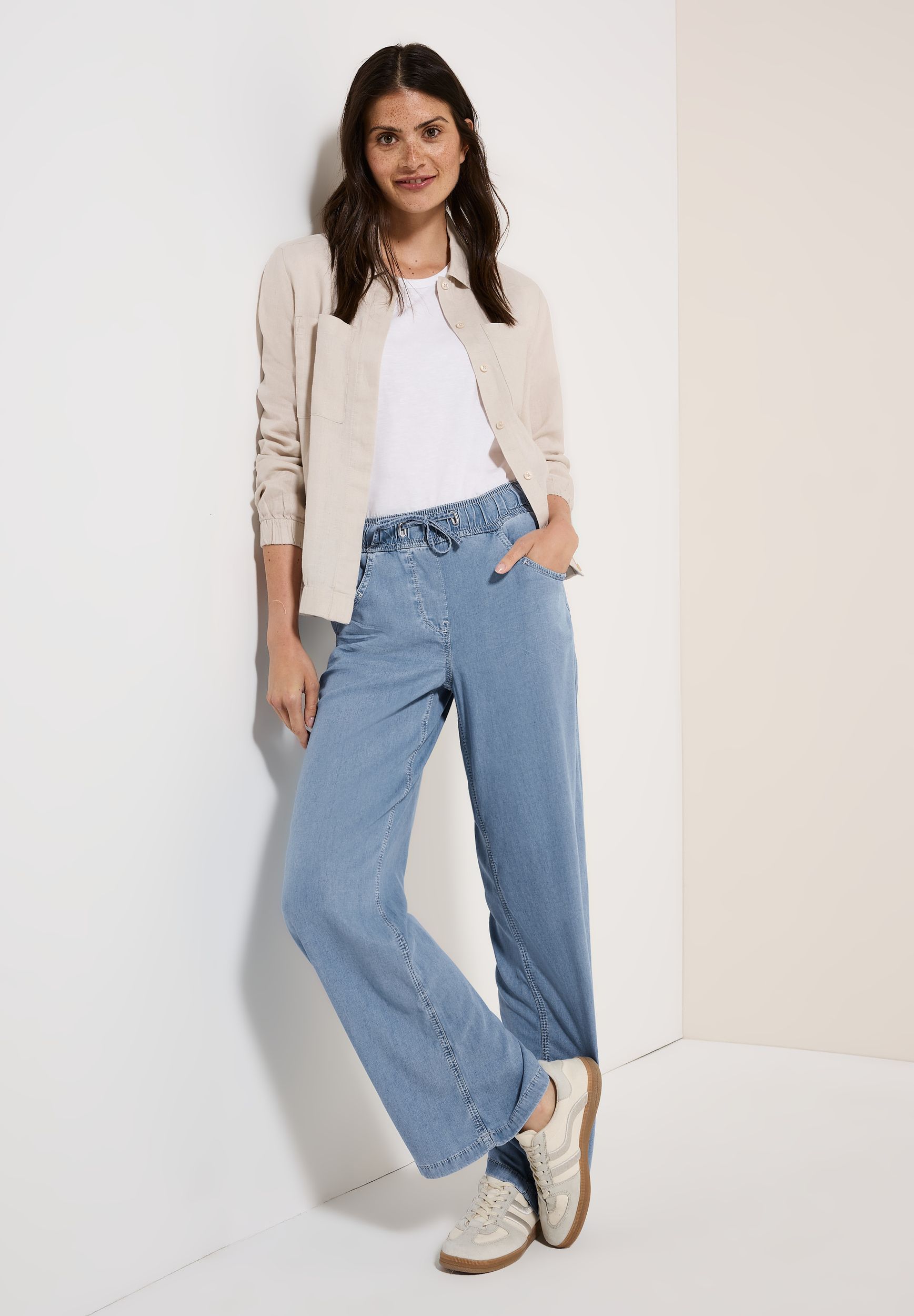 CECIL |  CECIL Schlaghose  | L/30 | light blue used wash
