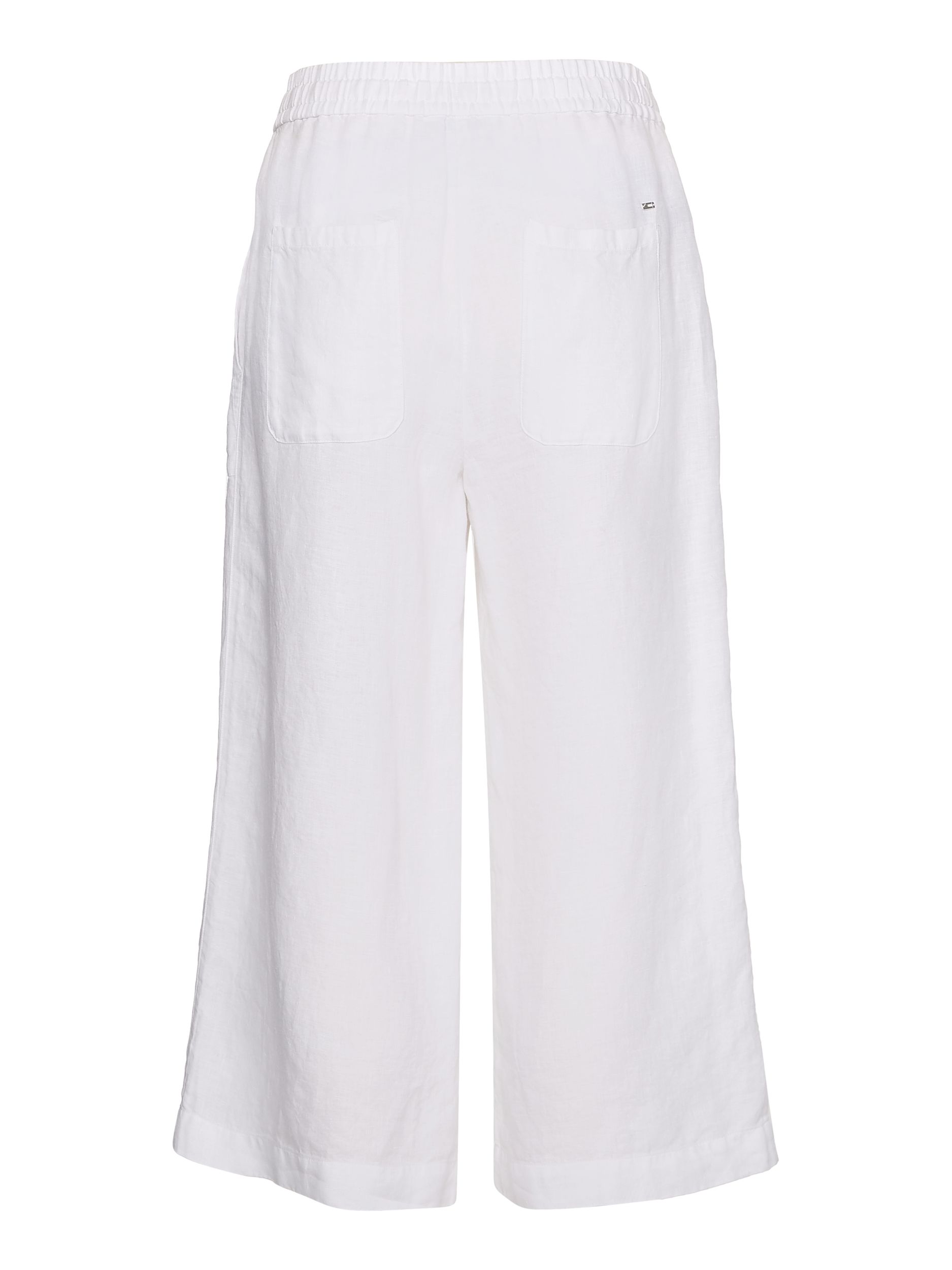 LINEN WIDE LEG CROP PANT