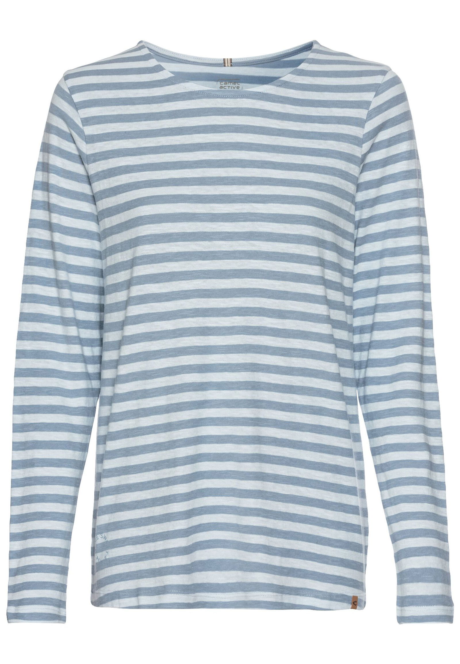cc9f74d92ddfbe5ff8e150edd22df64d Camel Active | Streifenshirt aus Organic Cotton | S | denim blue