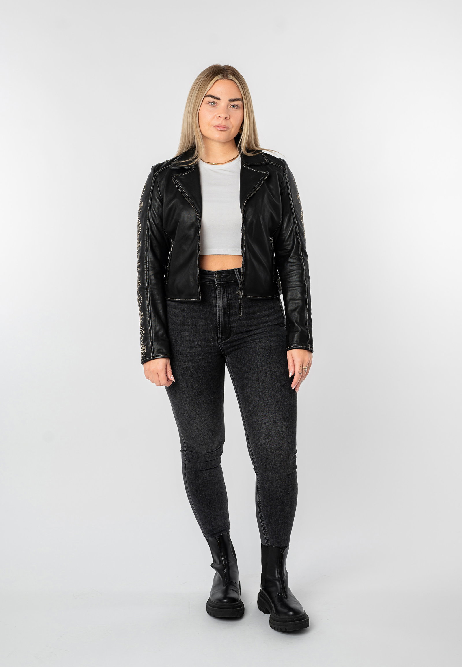 Mauritius Gipsy Lederjacke MWCoraschon, black III #6