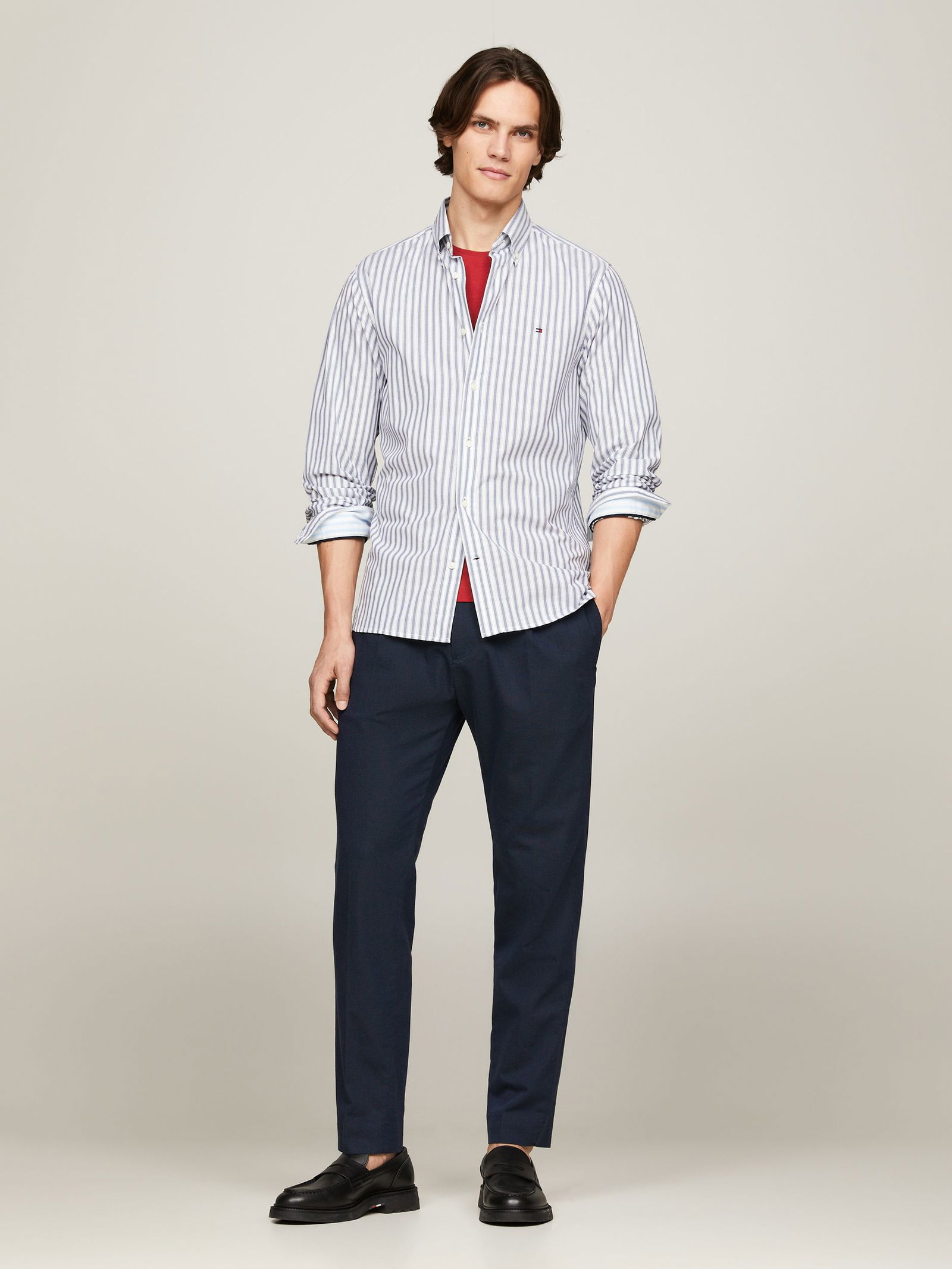 Tommy Hilfiger | Tommy Hilfiger Hemd Regular Fit | L | blue spell ithaca stp