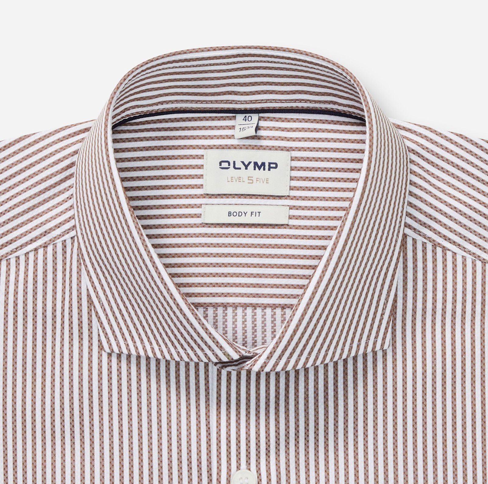 Olymp |  Olymp Hemd Slim Fit  | 43 | braun