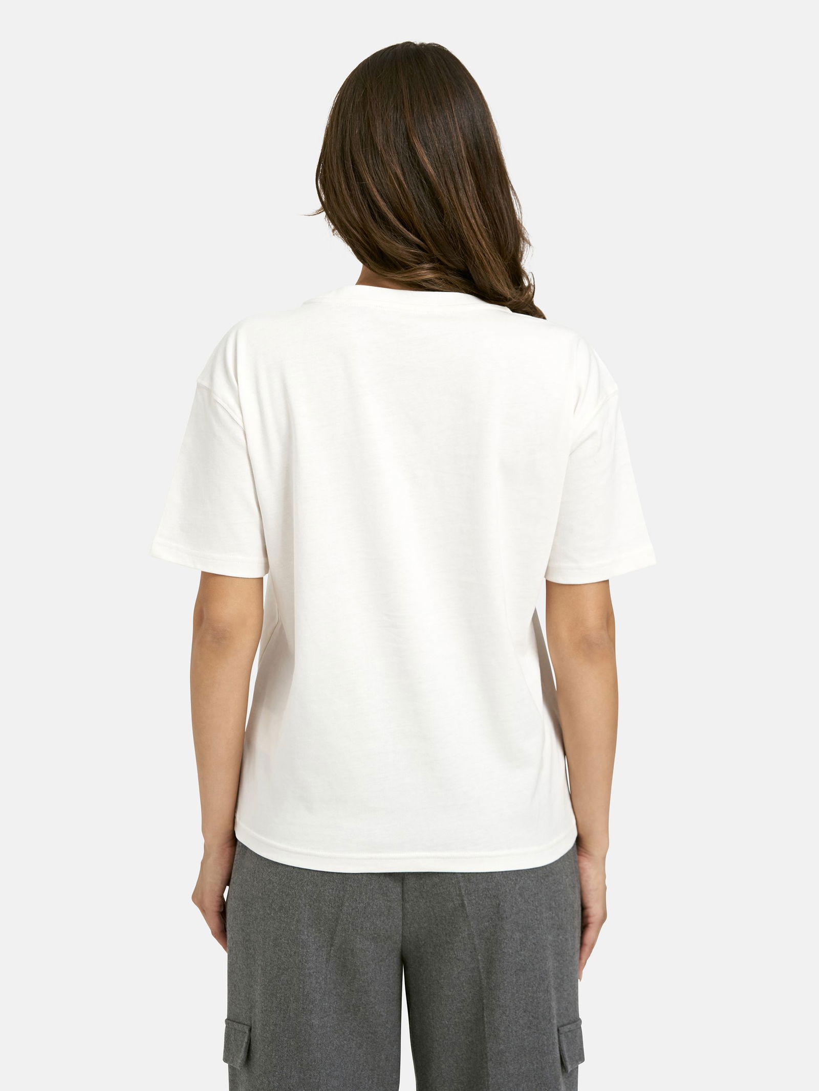  | T-SHIRT WORDING, CREAM WHITE | M | cream white