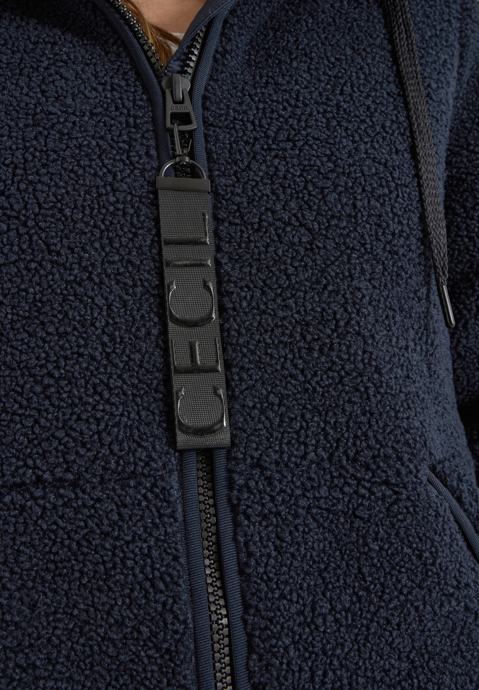 TOS Teddy Matmix Coat, dark navy blue #12