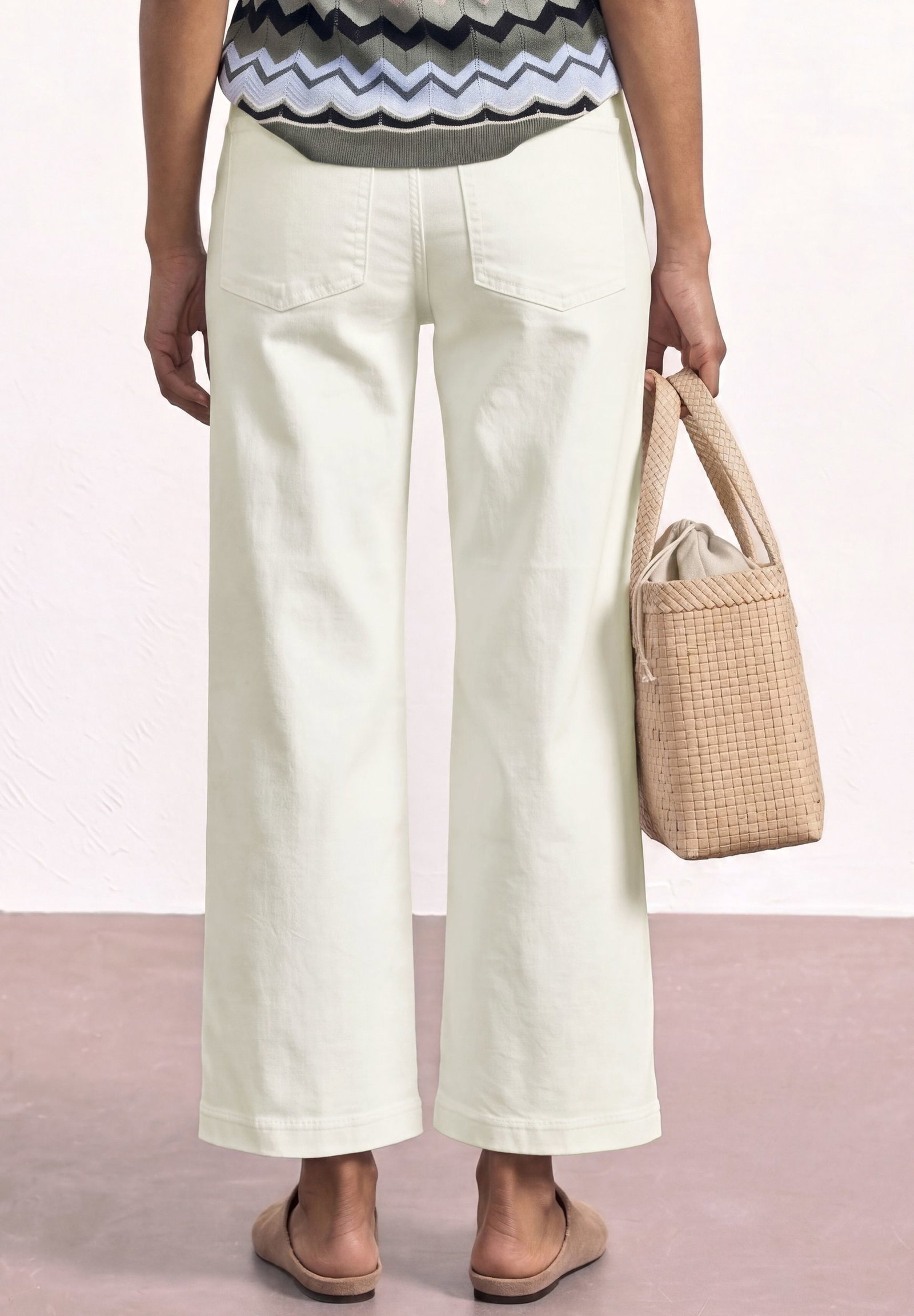 |  LTD QR Style Emee Wide Leg,hw,, Off White washed | 28/26