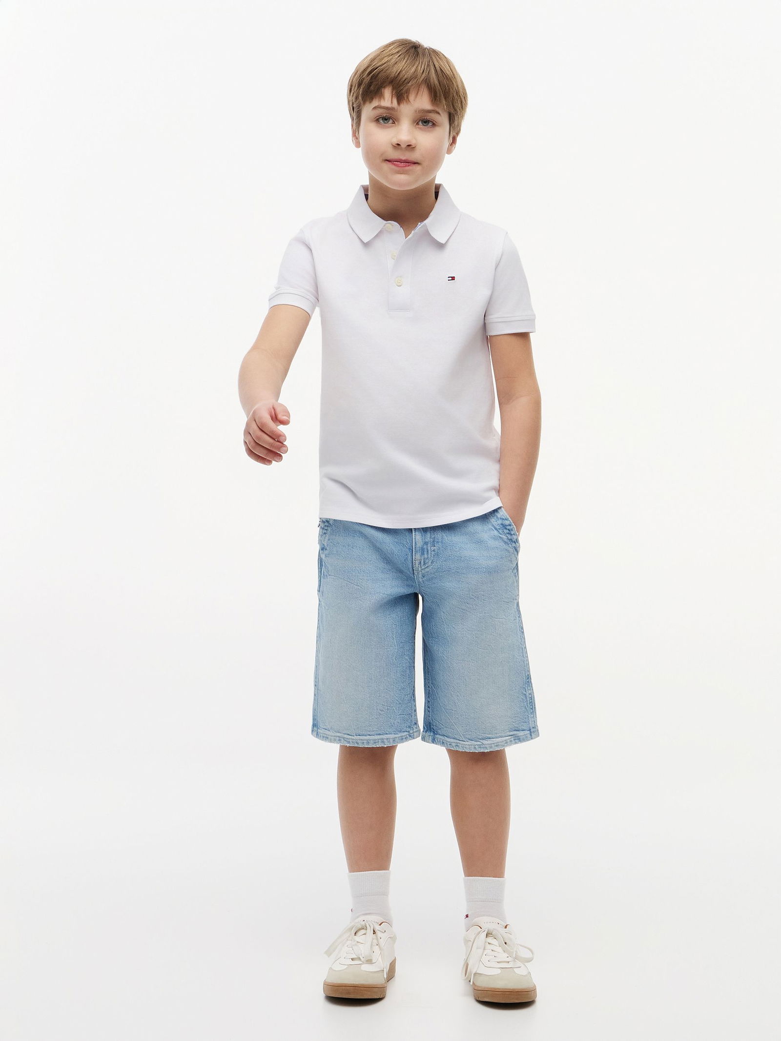 Tommy Hilfiger |  BOYS TOMMY POLO S/S | 152 | WHITE