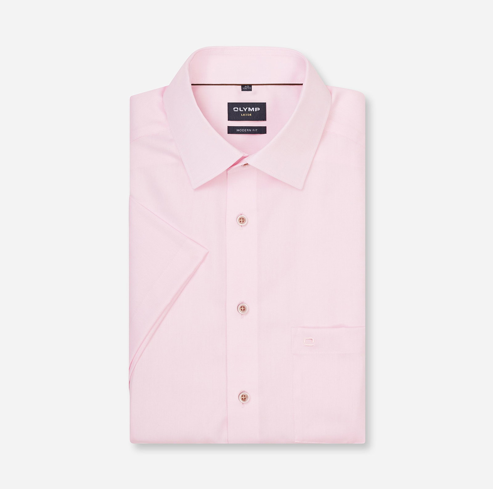 Olymp |  Olymp Hemd Modern Fit  | 40 | hellrosé