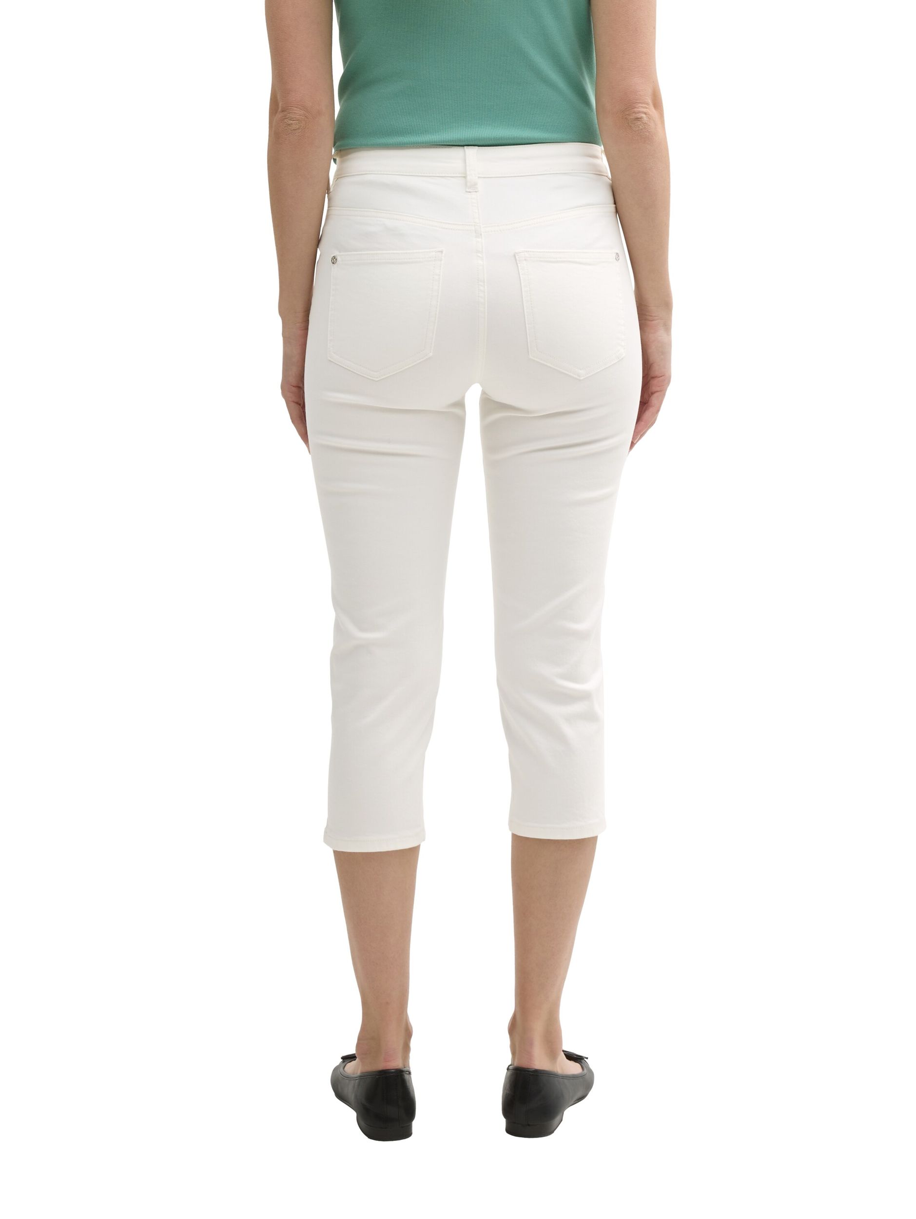  |  TTKATE Slim Capri Jeans | 32 | whisper white