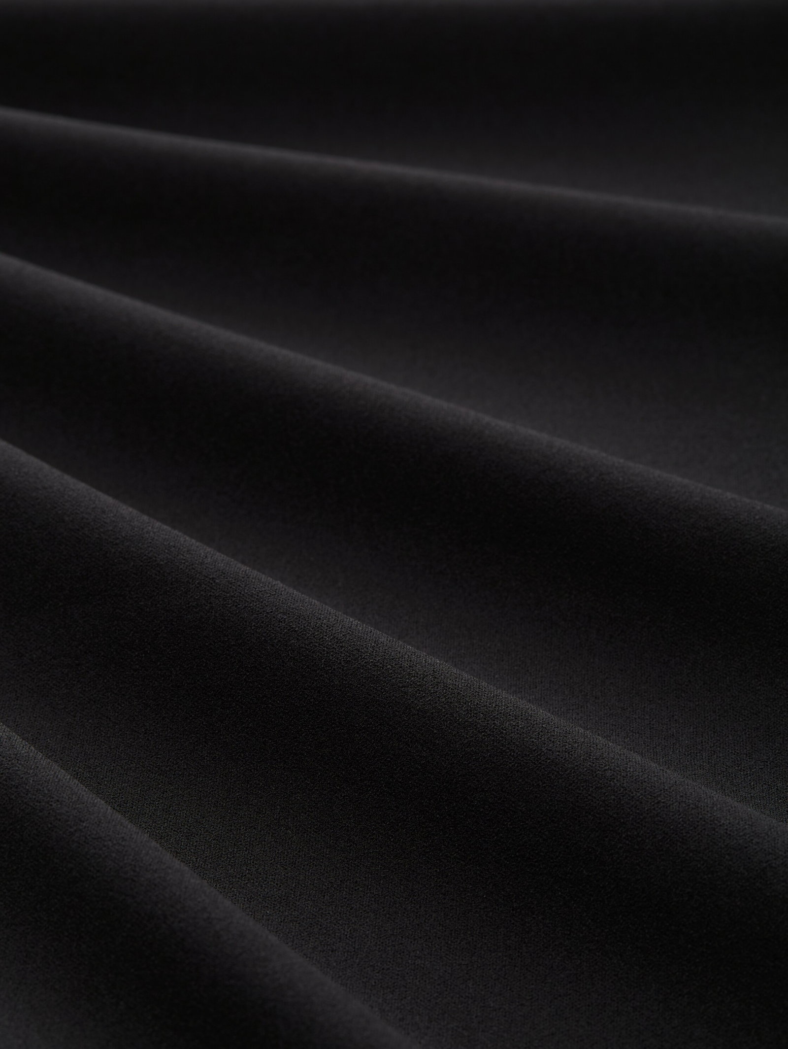 pleated wide leg pants, deep black #3