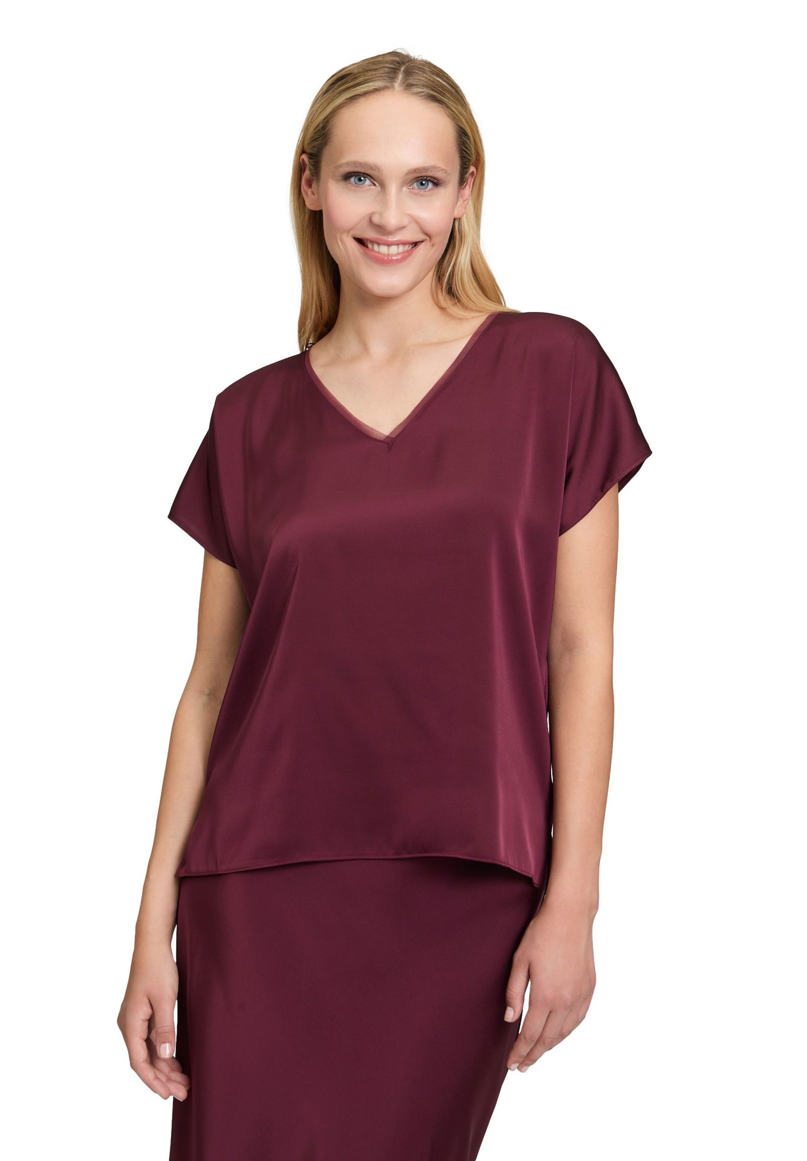 V by Vera Mont | Satin-Bluse | 40 | peony blush