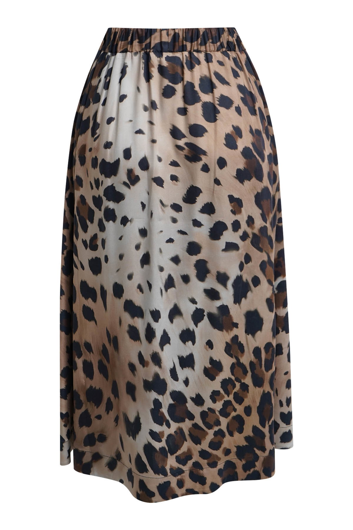 PRINTED VISCOSE SKIRT, DARK CHOC PRINT #3