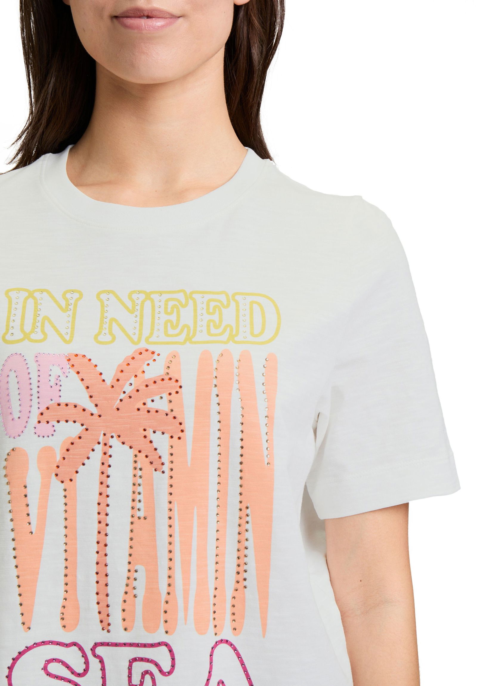 Cartoon | Printshirt | 40 | patch cream/pink