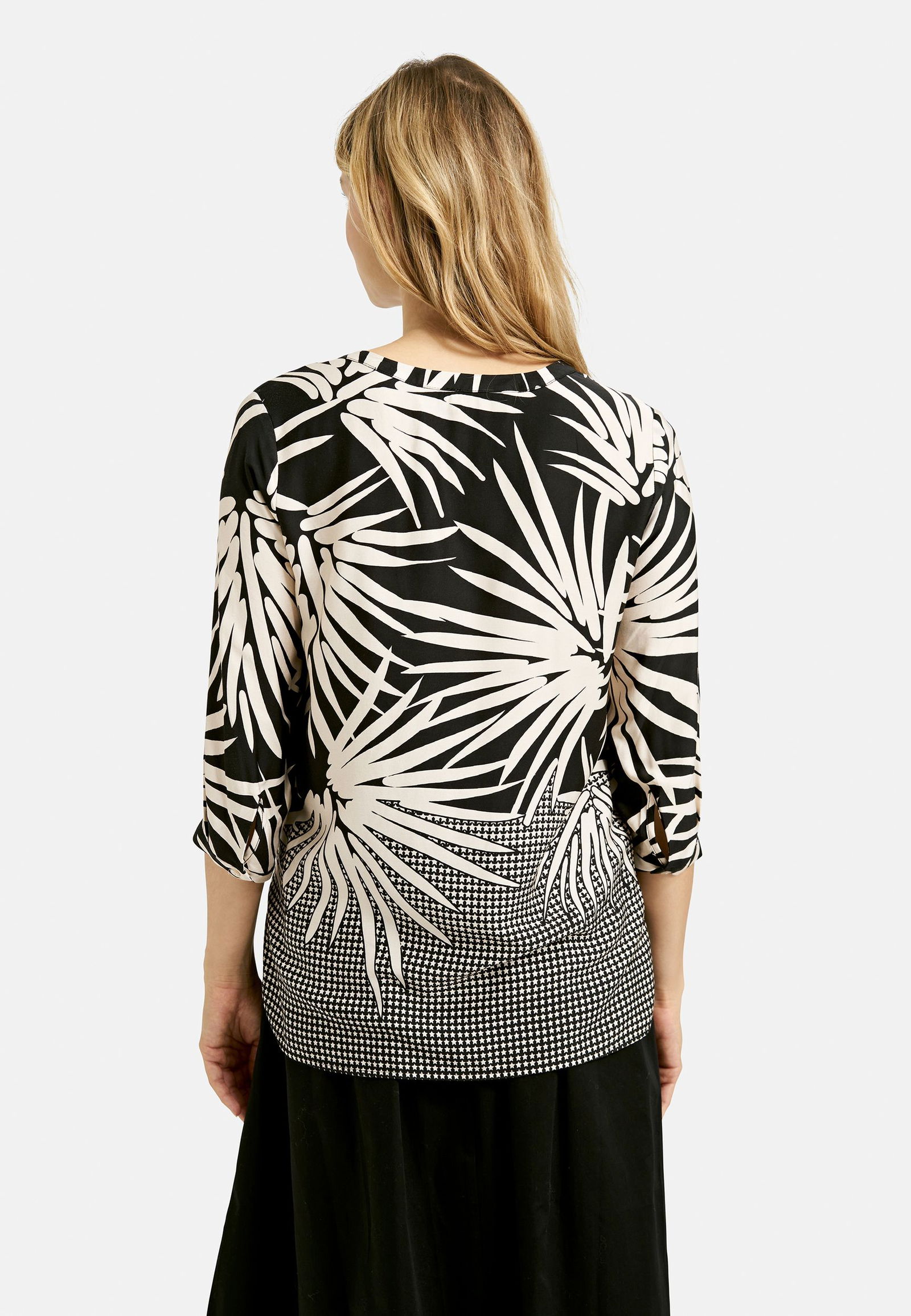 Milano |  Milano Druckbluse  | 36 | black print