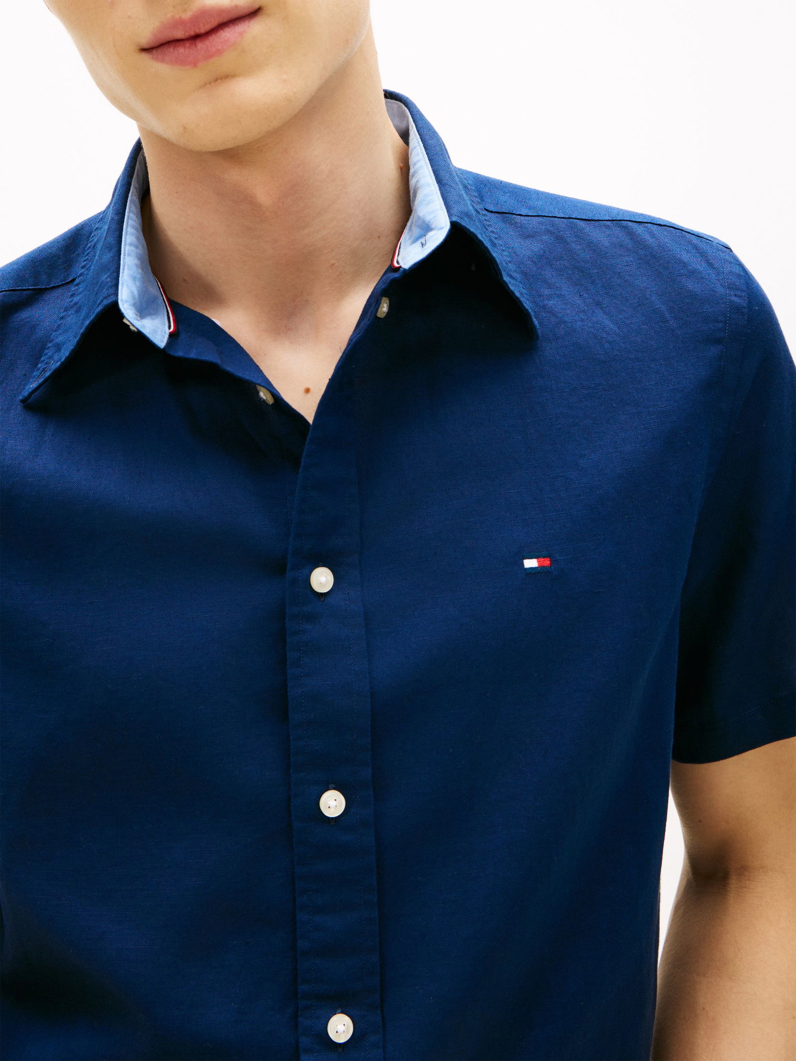 Tommy Hilfiger |  Tommy Hilfiger Hemd Regular Fit  | M | carbon navy
