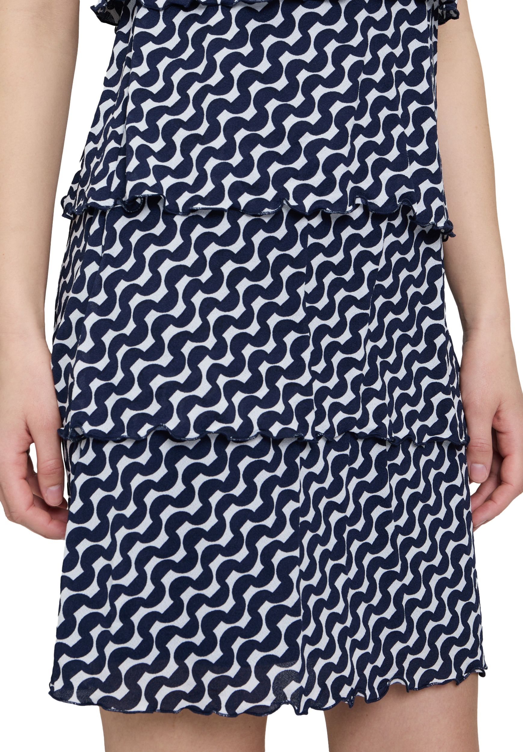Betty Barclay |  Betty Barclay Freizeitkleid  | 42 | dunkelblau/weiß