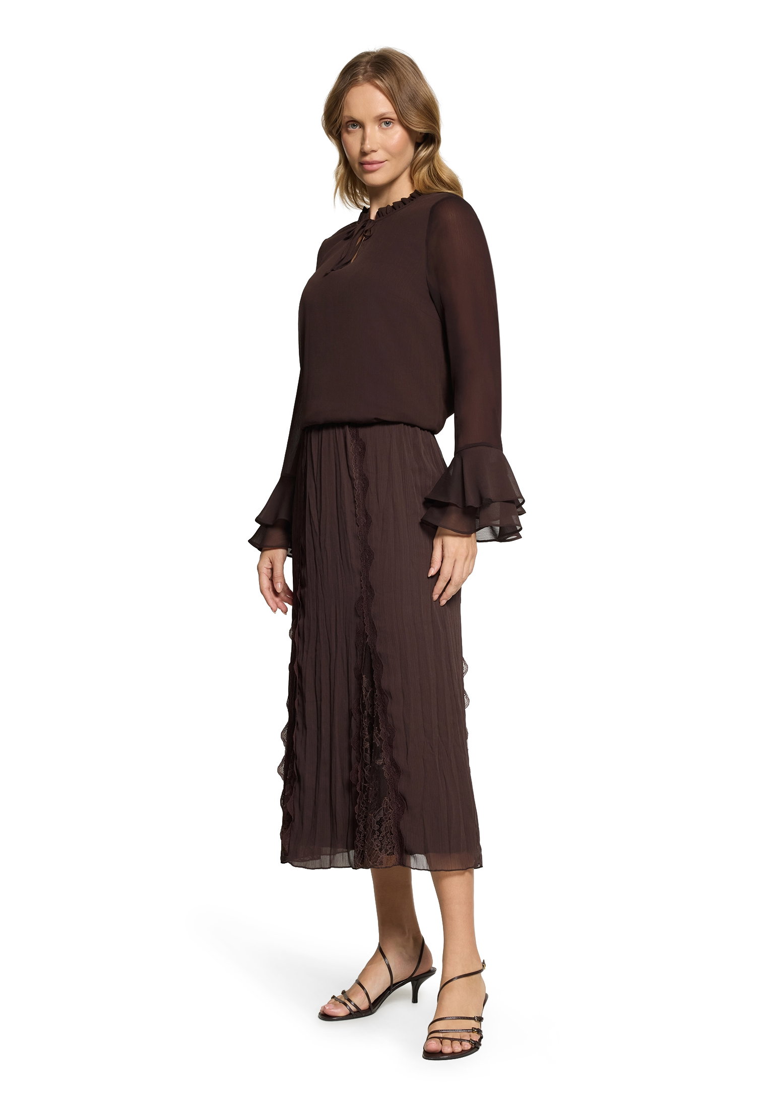 Bluse Kurz 1/1 Arm, Black Coffee #5