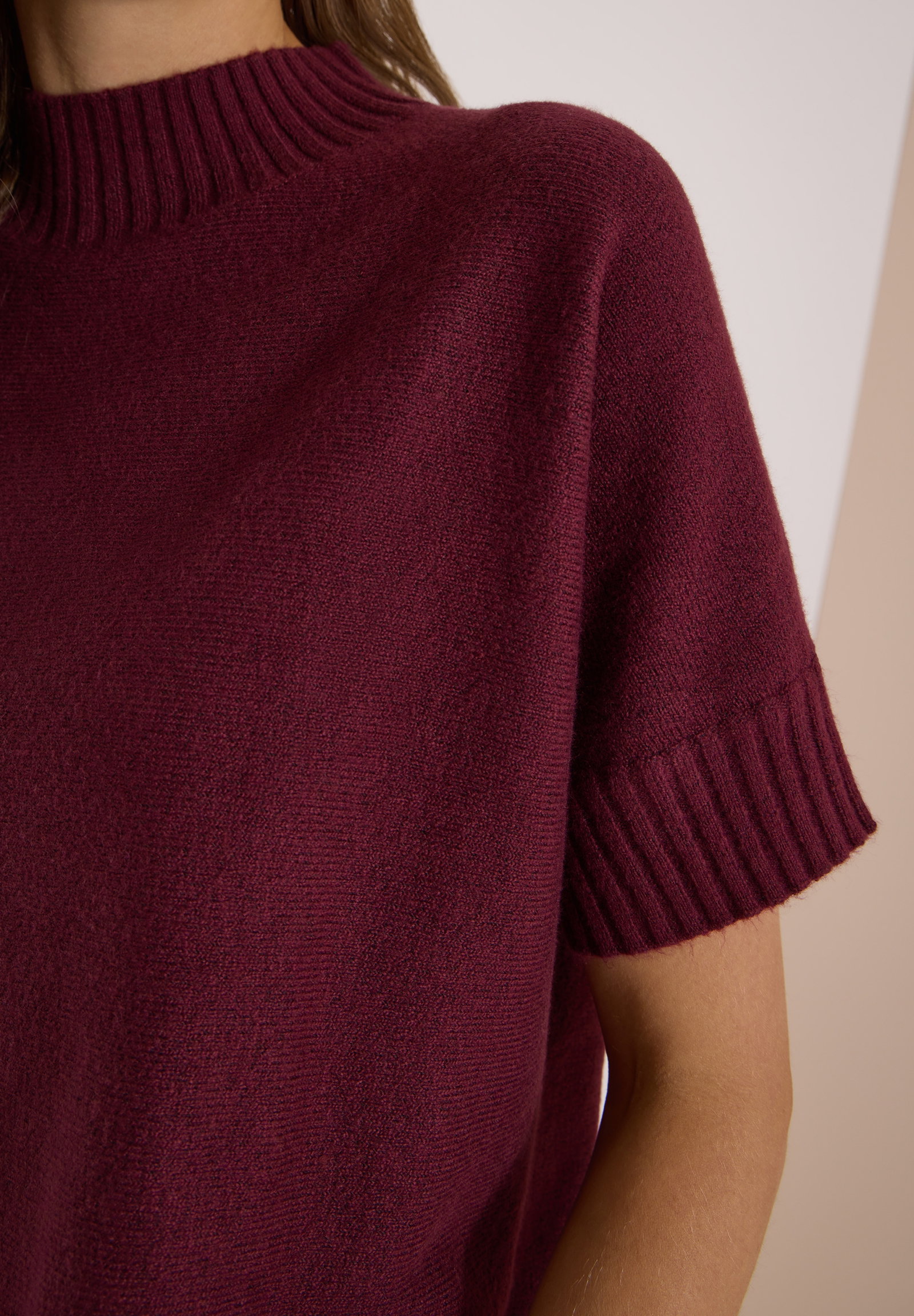 TOS Cosy shortsleeve Dolman, red wine #6