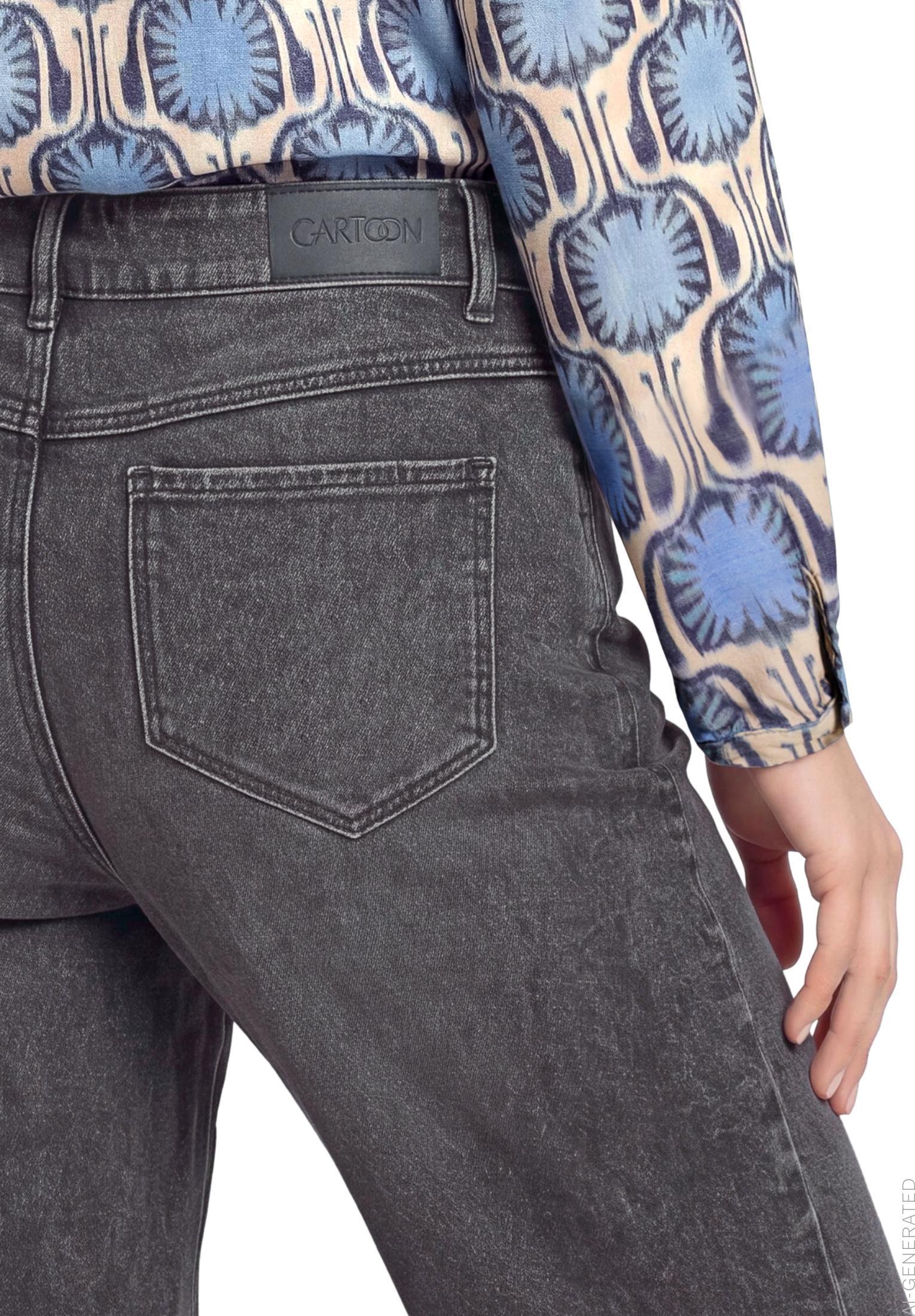 Hose Jeans 1/1 LAEnge, Dark Grey Denim #7
