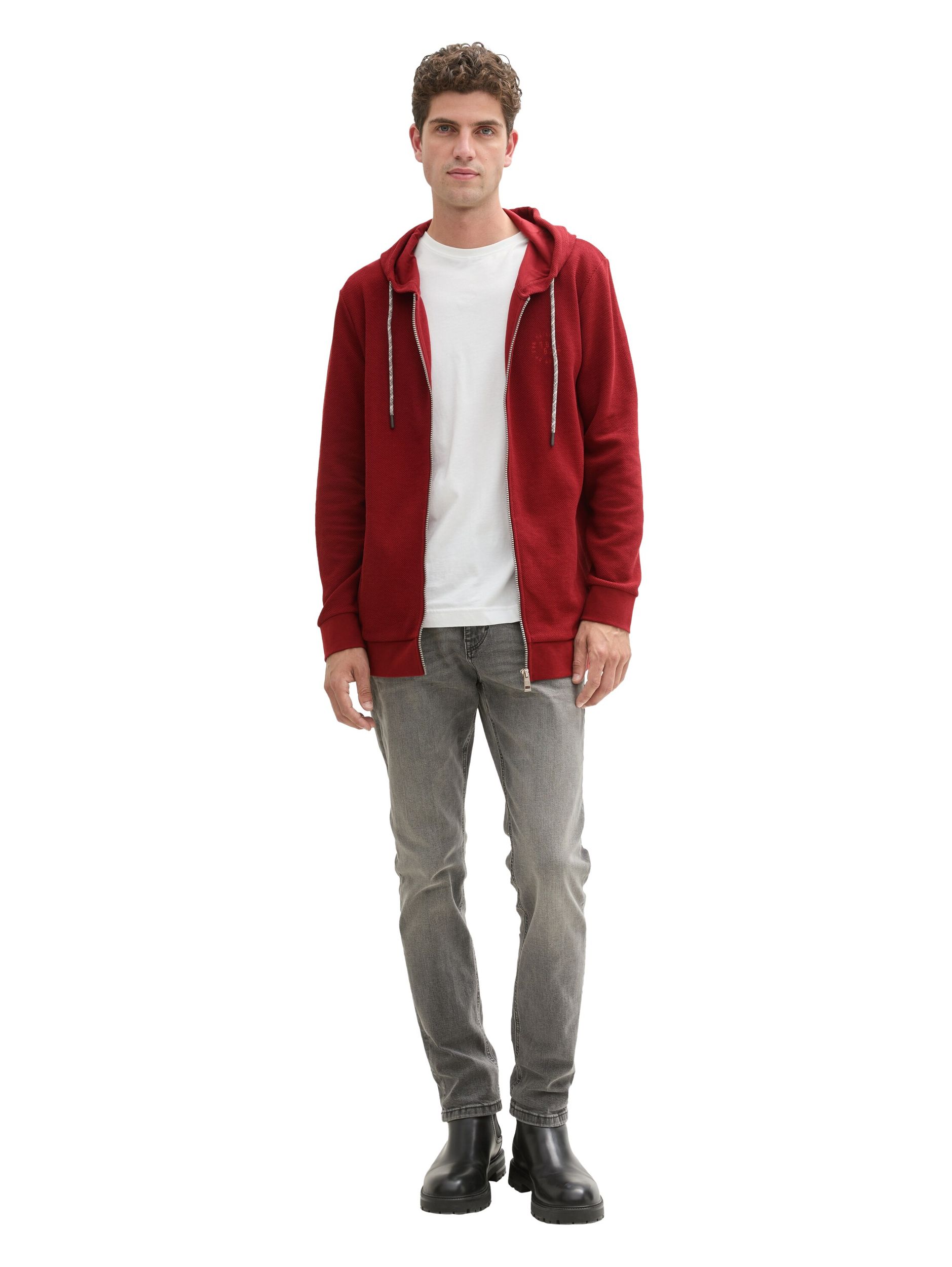 Tom Tailor |  Tom Tailor Sweatjacke  | XL | burgundy dark red