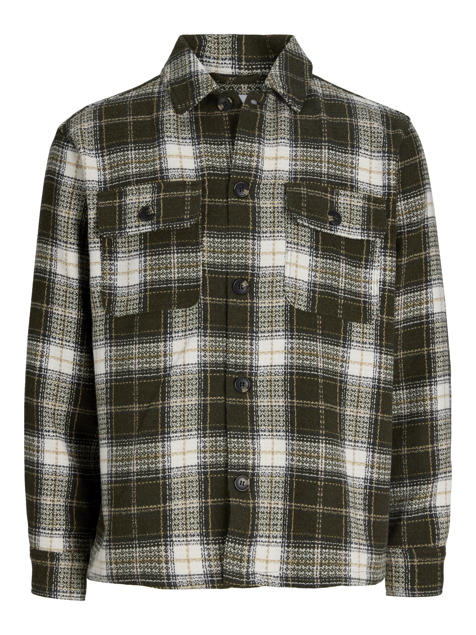 JJEREGENT STRUCTURE OVERSHIRT LS SN, Rosin/CHECK #1