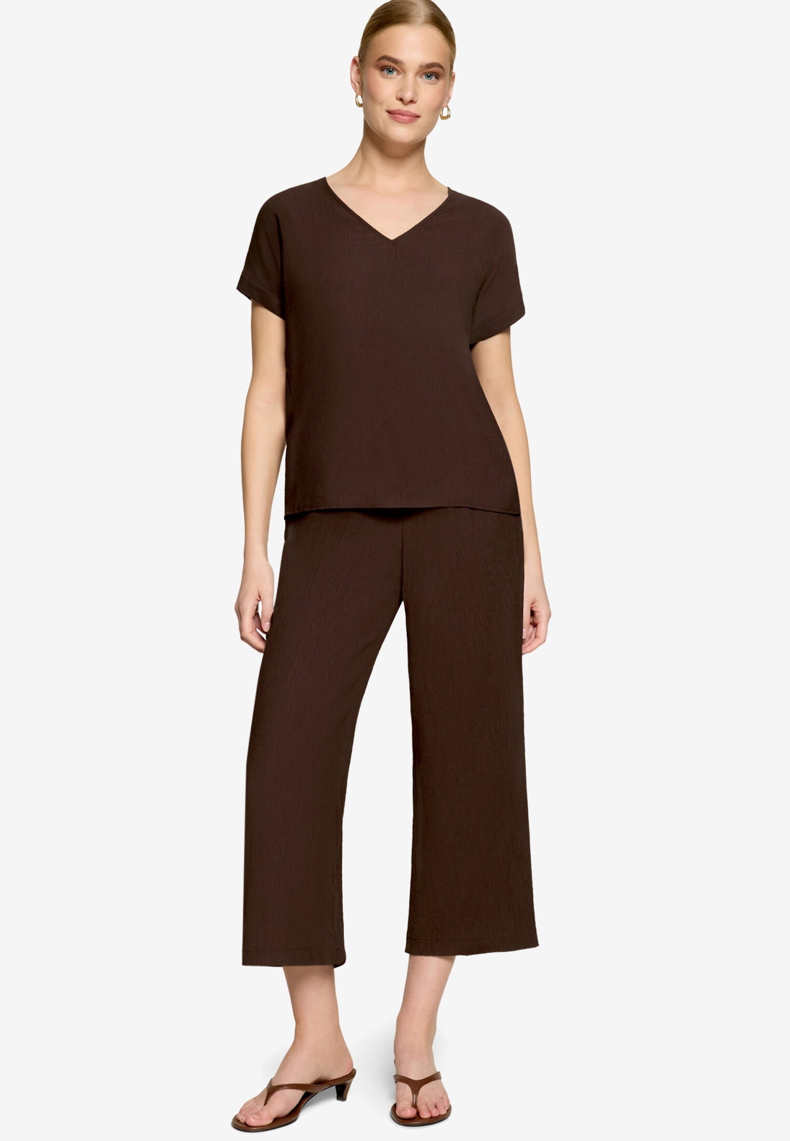 Bluse Kurz ohne Arm, Chocolate Plum #4