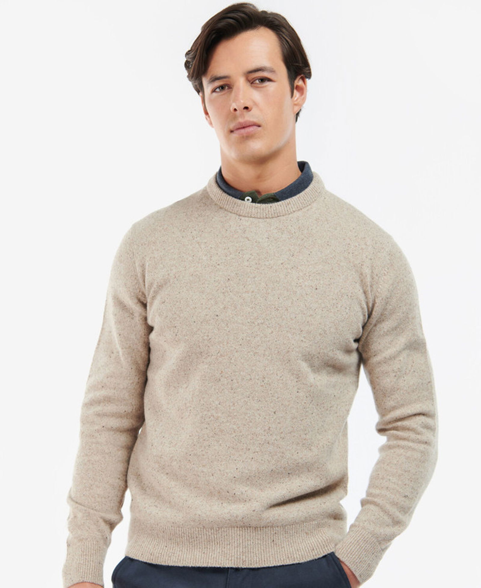  | Barbour Merinopullover | XL | Stone