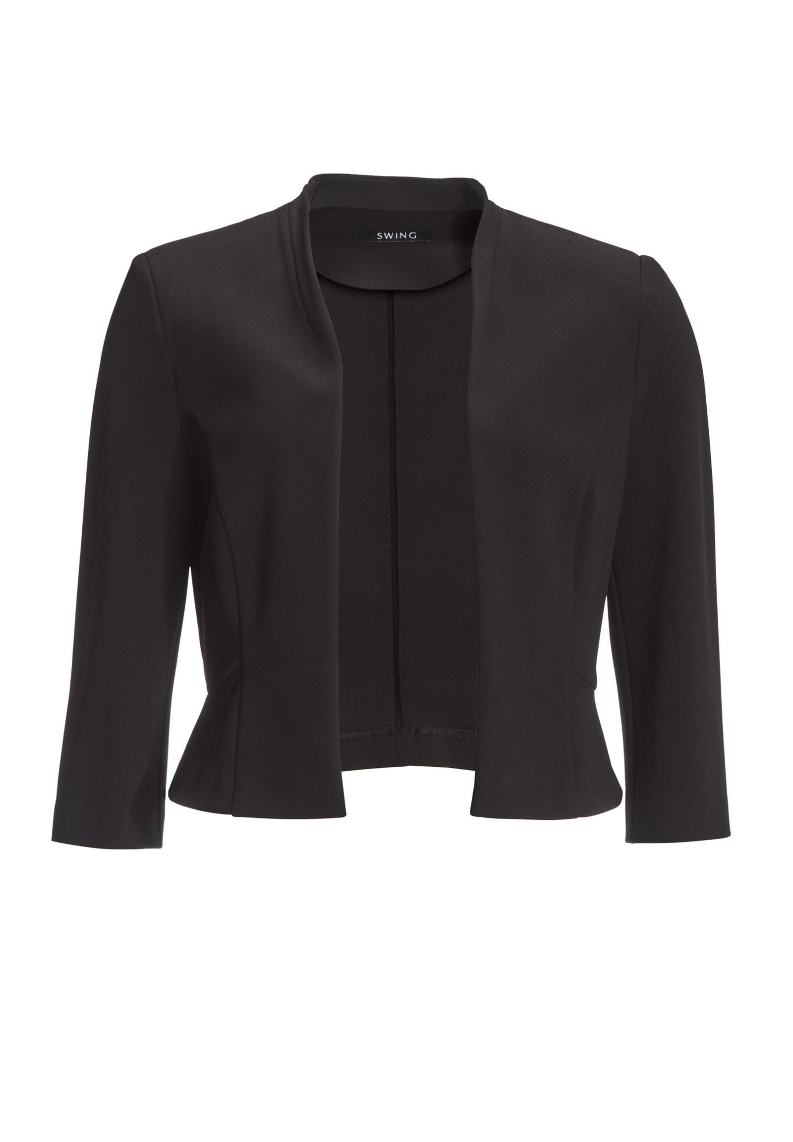 |  Taillierte Jacke aus Jersey Crêpe, black | 36 | black