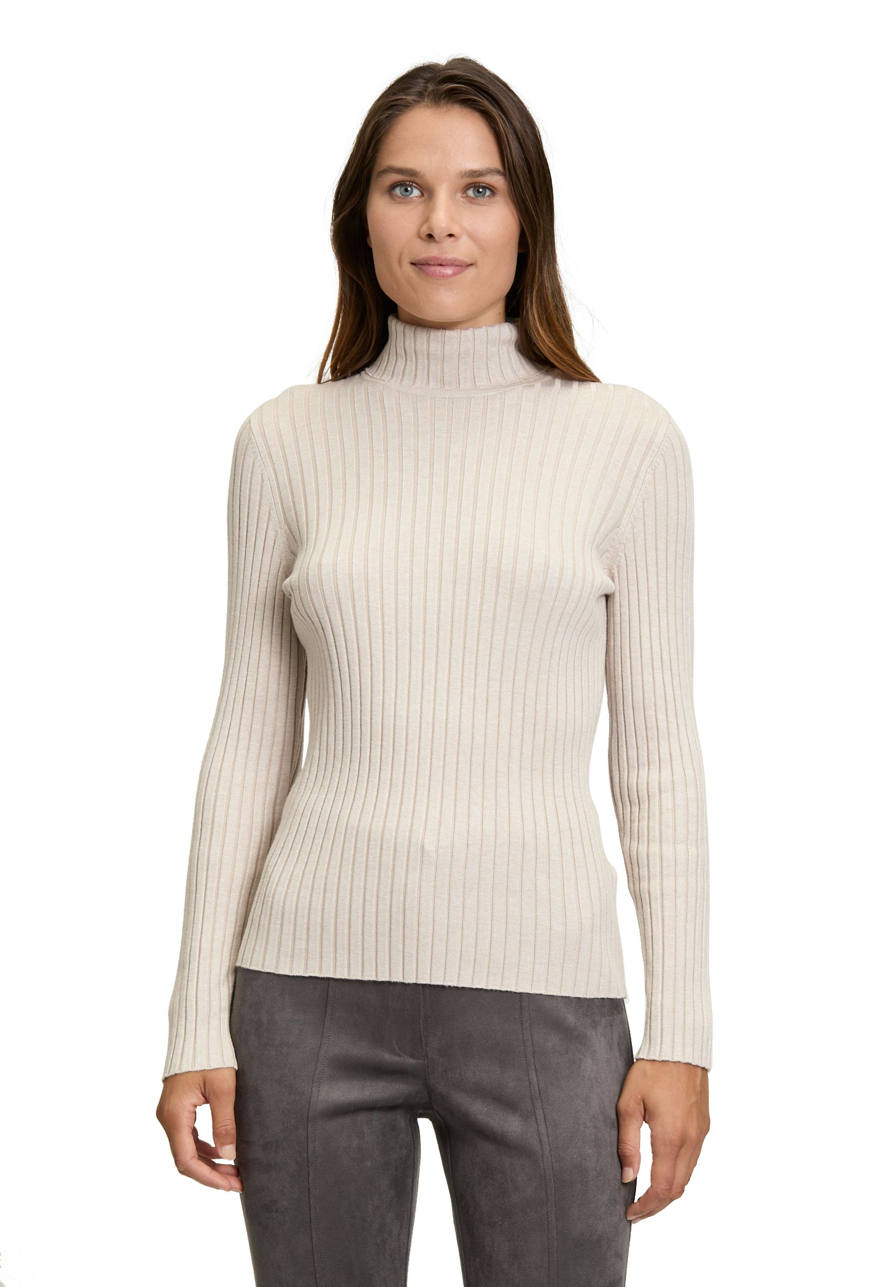 Betty Barclay |  Betty Barclay Rollkragenpullover  | 38 | light beige melange