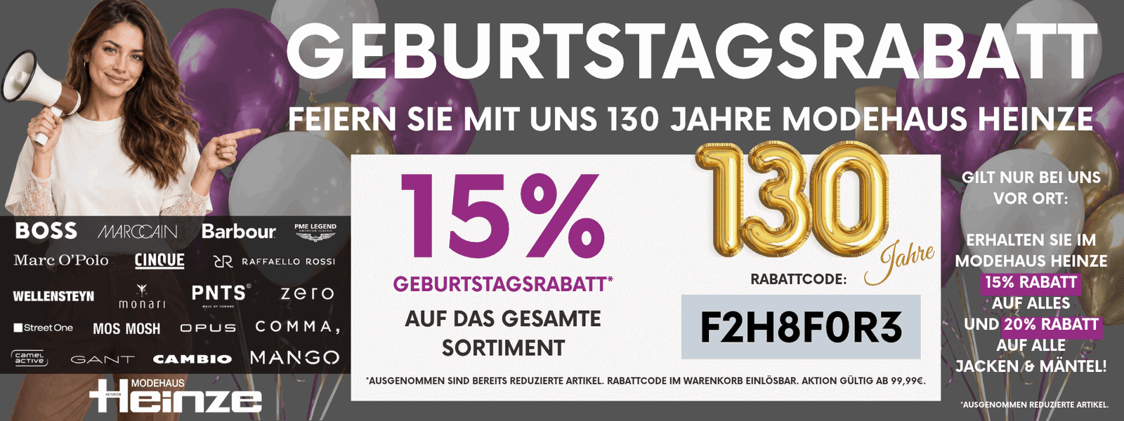 130 Jahre Modehaus Heinze!