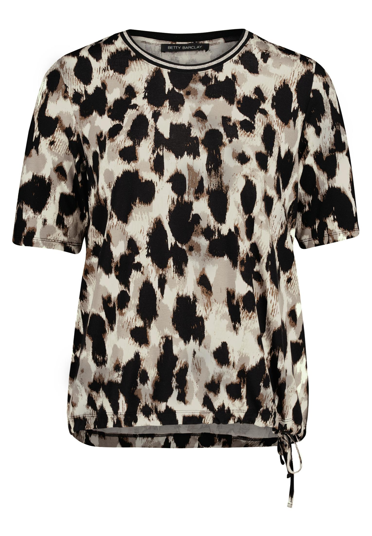 Shirt Kurz 1/2 Arm, Beige/Black #1