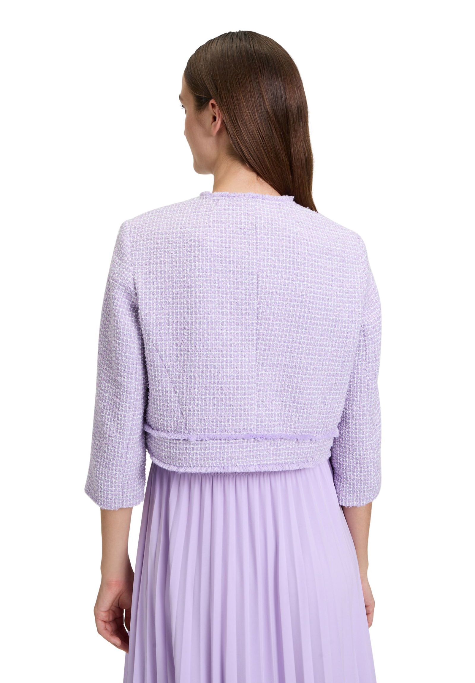  | Blazerjacke Kurz 3/4 Arm, Nature Melange | 36 | lilac melange