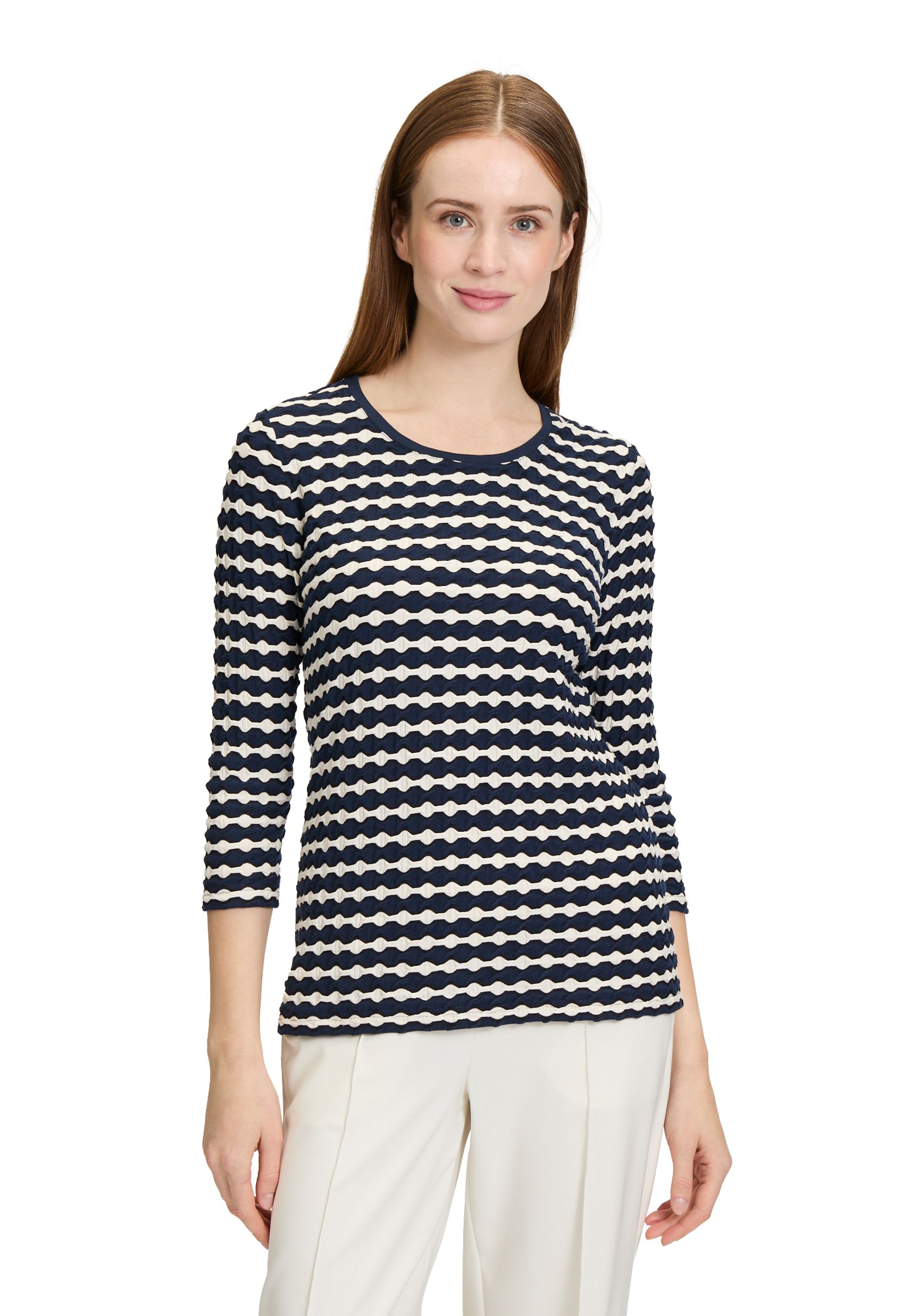 Betty Barclay |  Betty Barclay Shirt  | 44 | dunkelblau/weiß