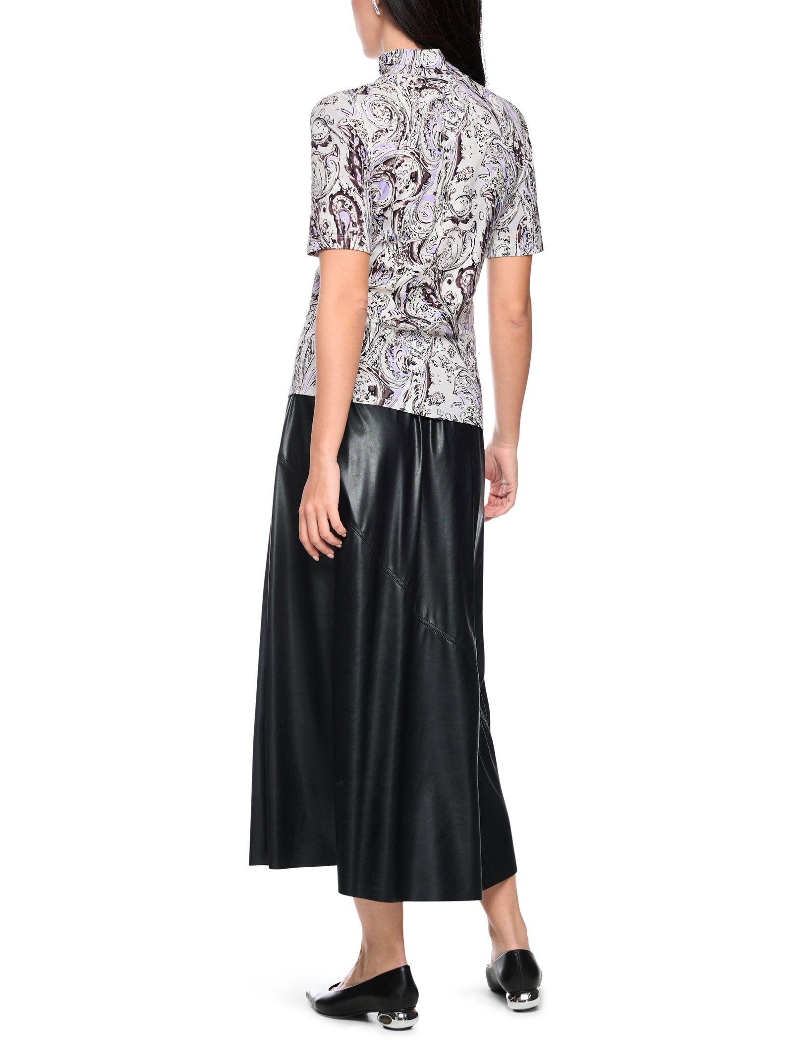 T-Shirt, purple rose #3