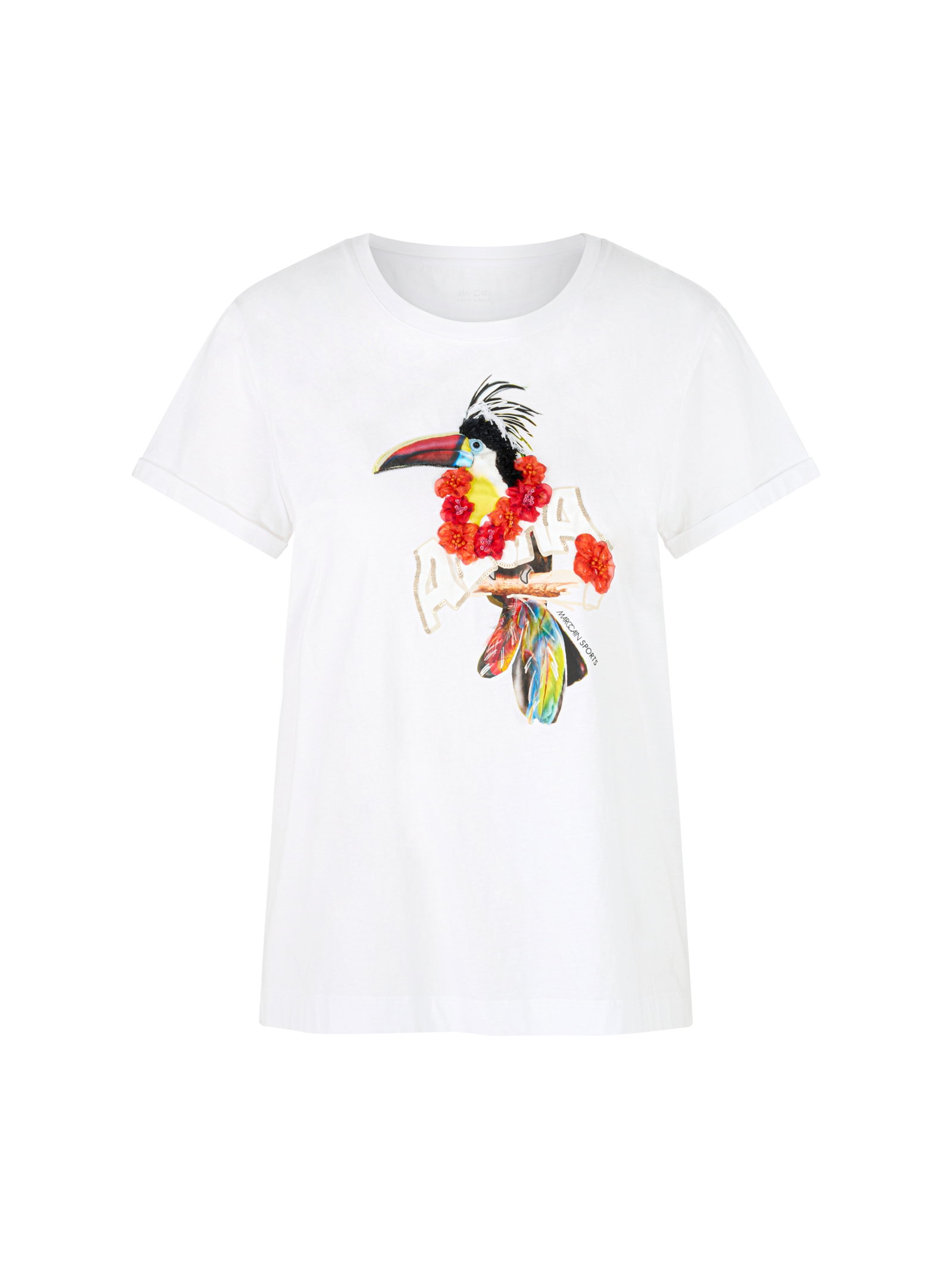 Marc Cain T-Shirt mit 3D-Tukan-Print #1