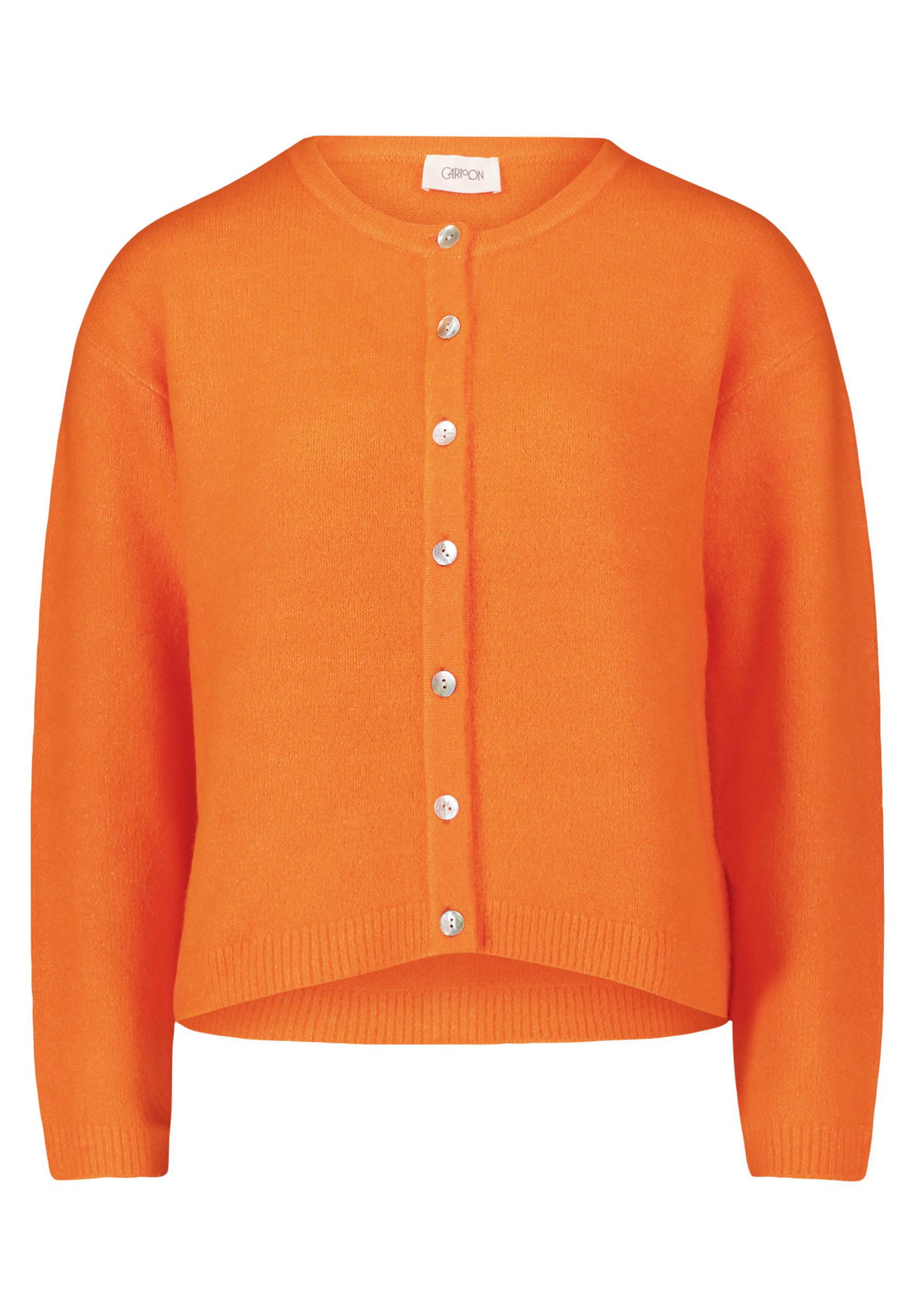 Strickjacken Orange Strickjacke Gestreifter Oversize Cardigan Pink