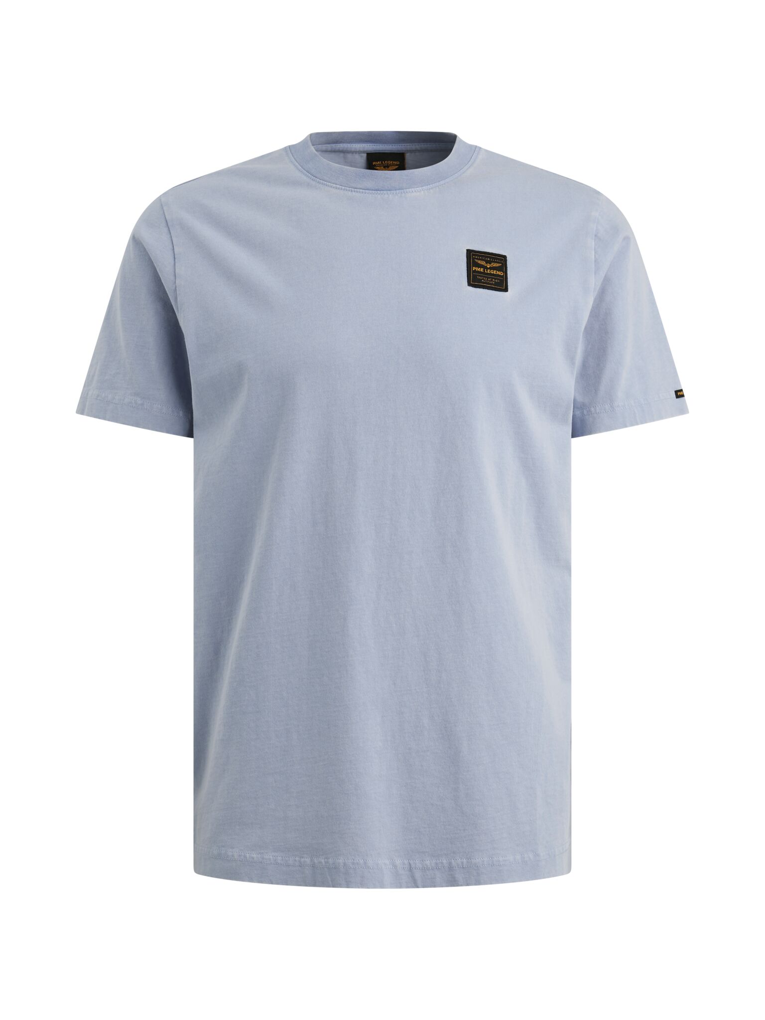 Short sleeve r-neck washed garment, Hydrangea #1