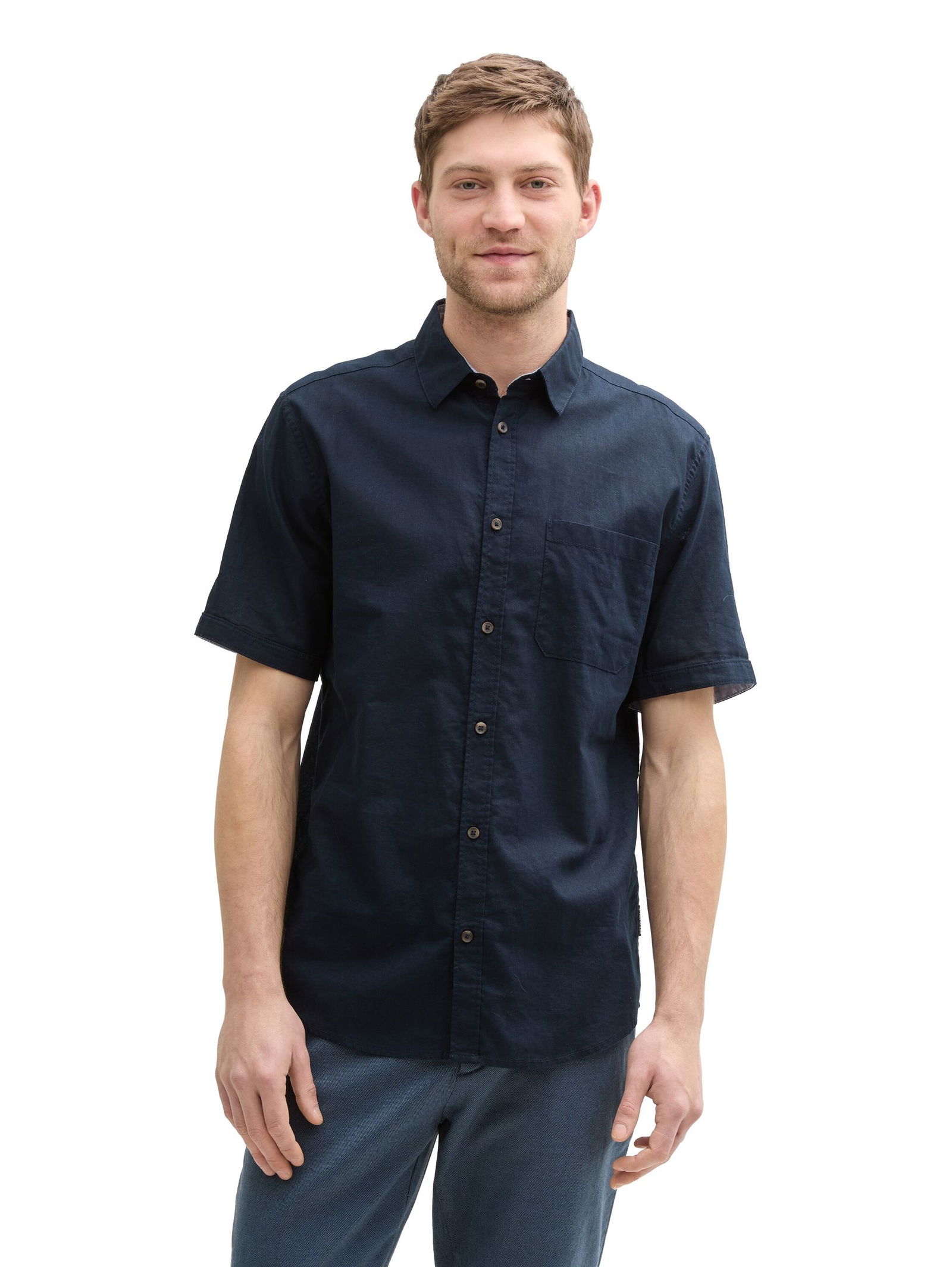 Tom Tailor | Tom Tailor Hemd Slim Fit | M | sky captain blue