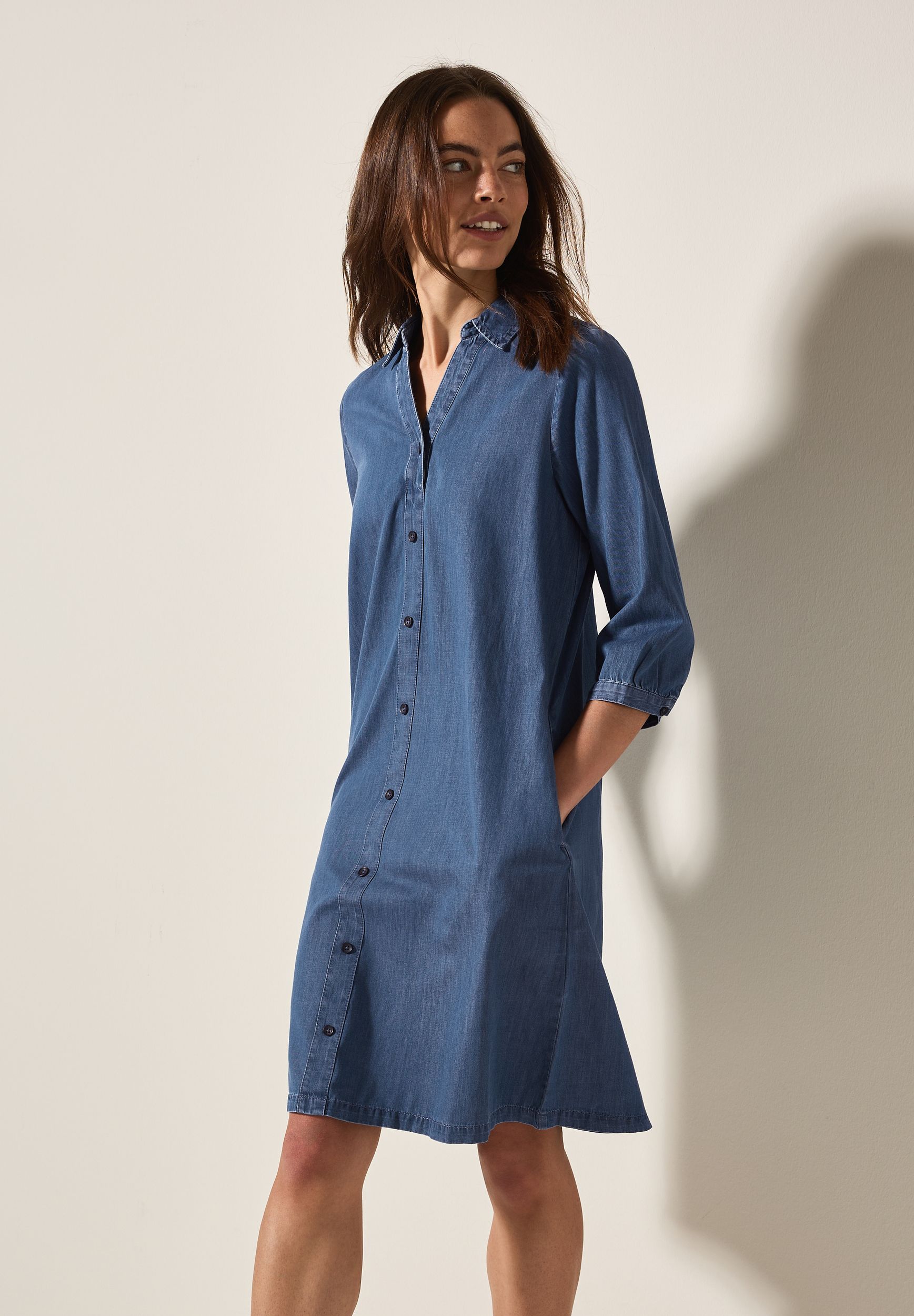 CECIL |  CECIL Freizeitkleid  | L | mid blue wash