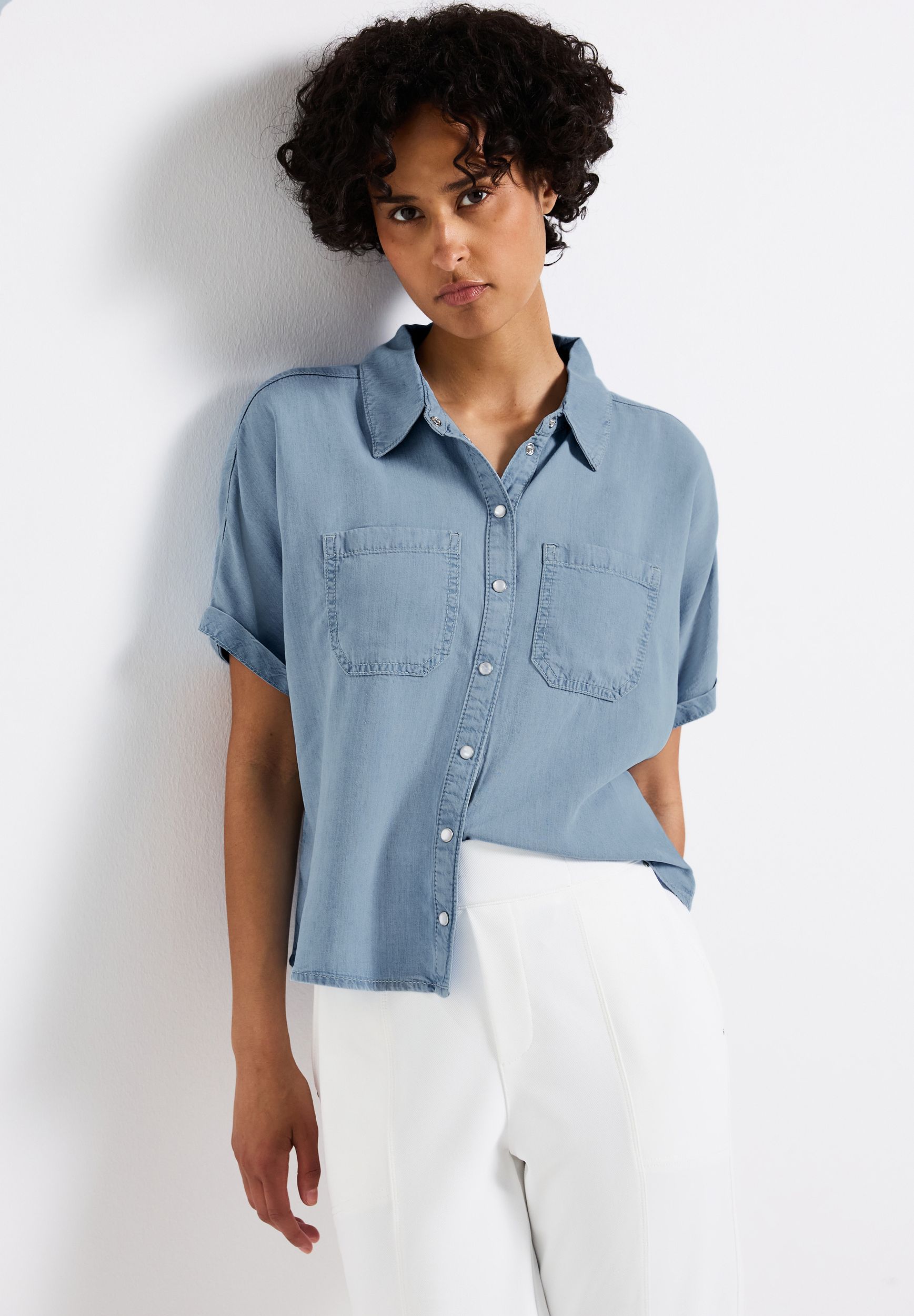  |  Denim Lyocell Hemdbluse | 40 | 4565_17057