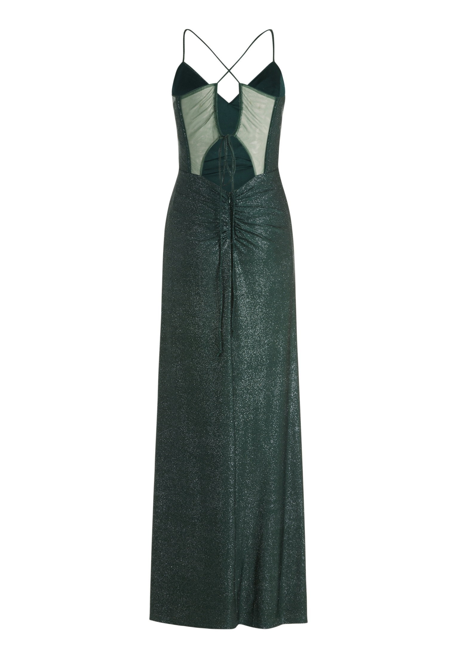 Kleid Lang ohne Arm, Dark Green/Gre #2